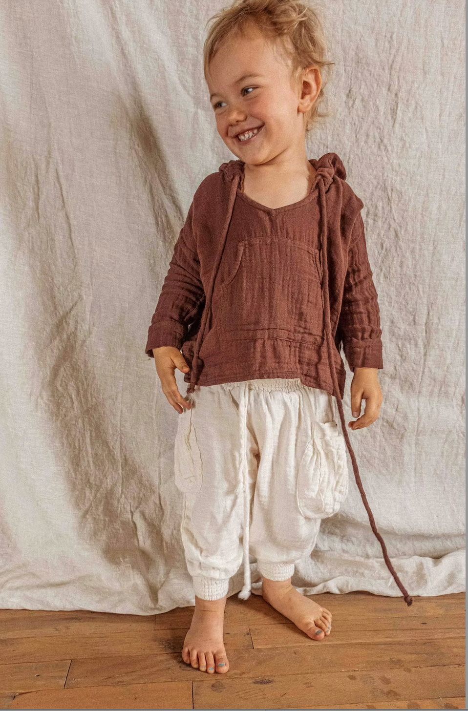 Mini Moonstone Joggers: Organic Cotton Bamboo - 12-24M