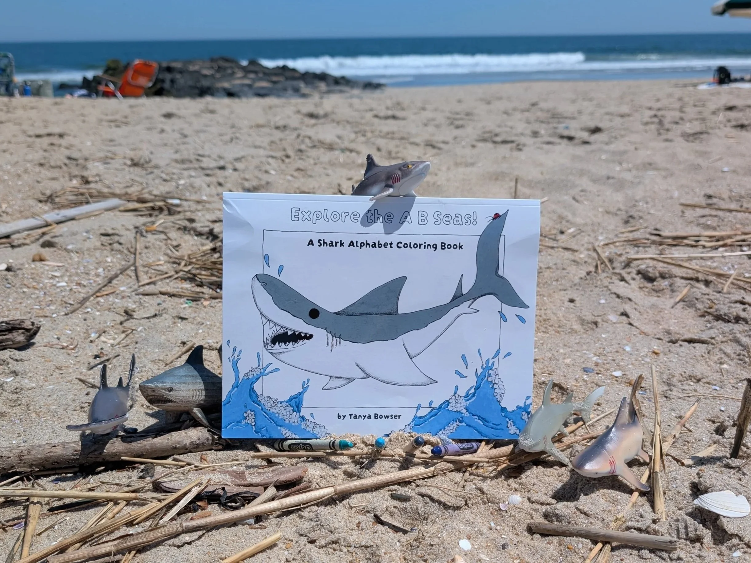 Explore the A B Seas - A Shark Alphabet Coloring Book