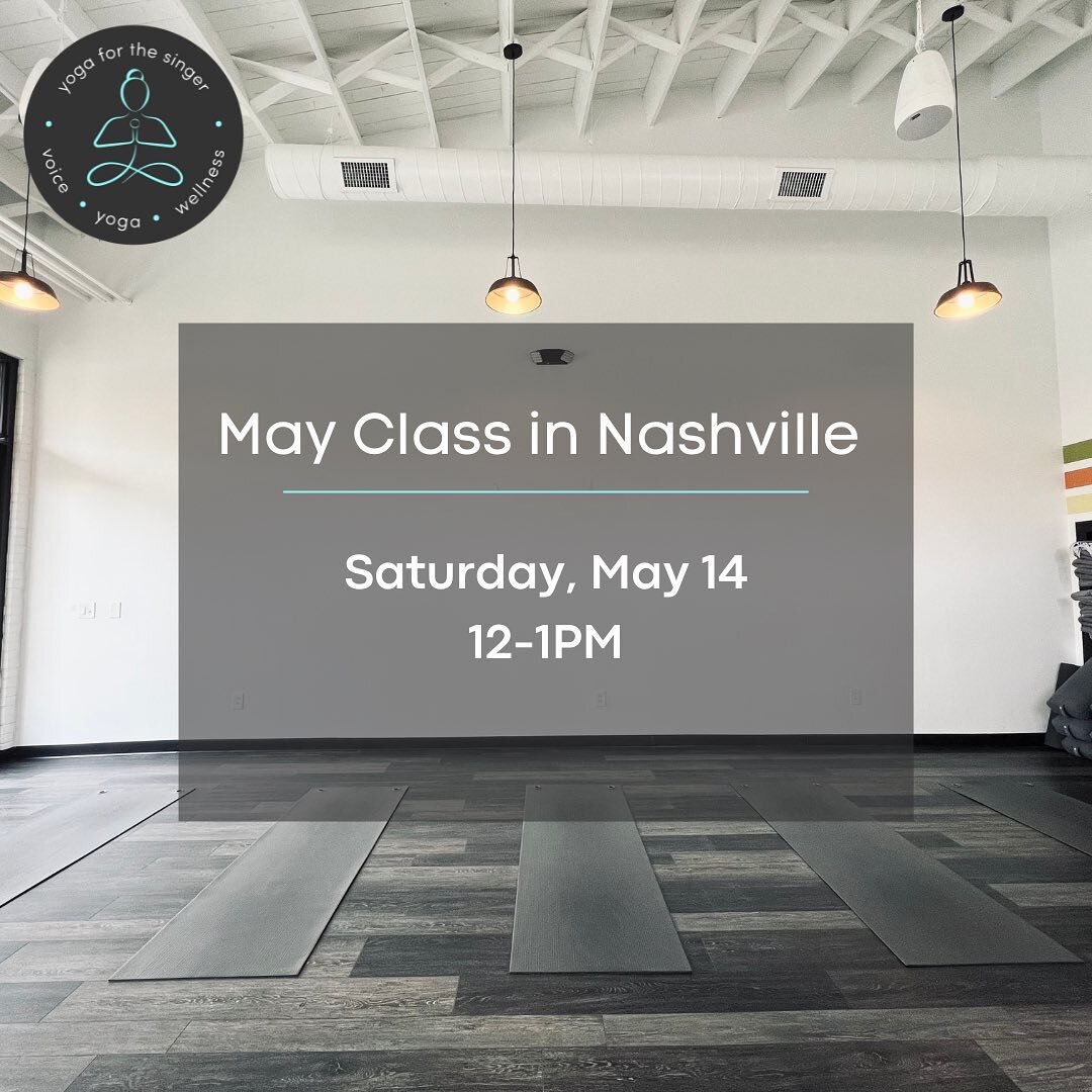 Hey Nashville! I can&rsquo;t wait to see you again!🧘🏻&zwj;♀️

Message me or visit yogaforthesinger.com (link in bio) to join me for our next class in May, and don&rsquo;t hesistate to reach out with any questions about YFTS!🤍 -Kacey 

#nashvillesi