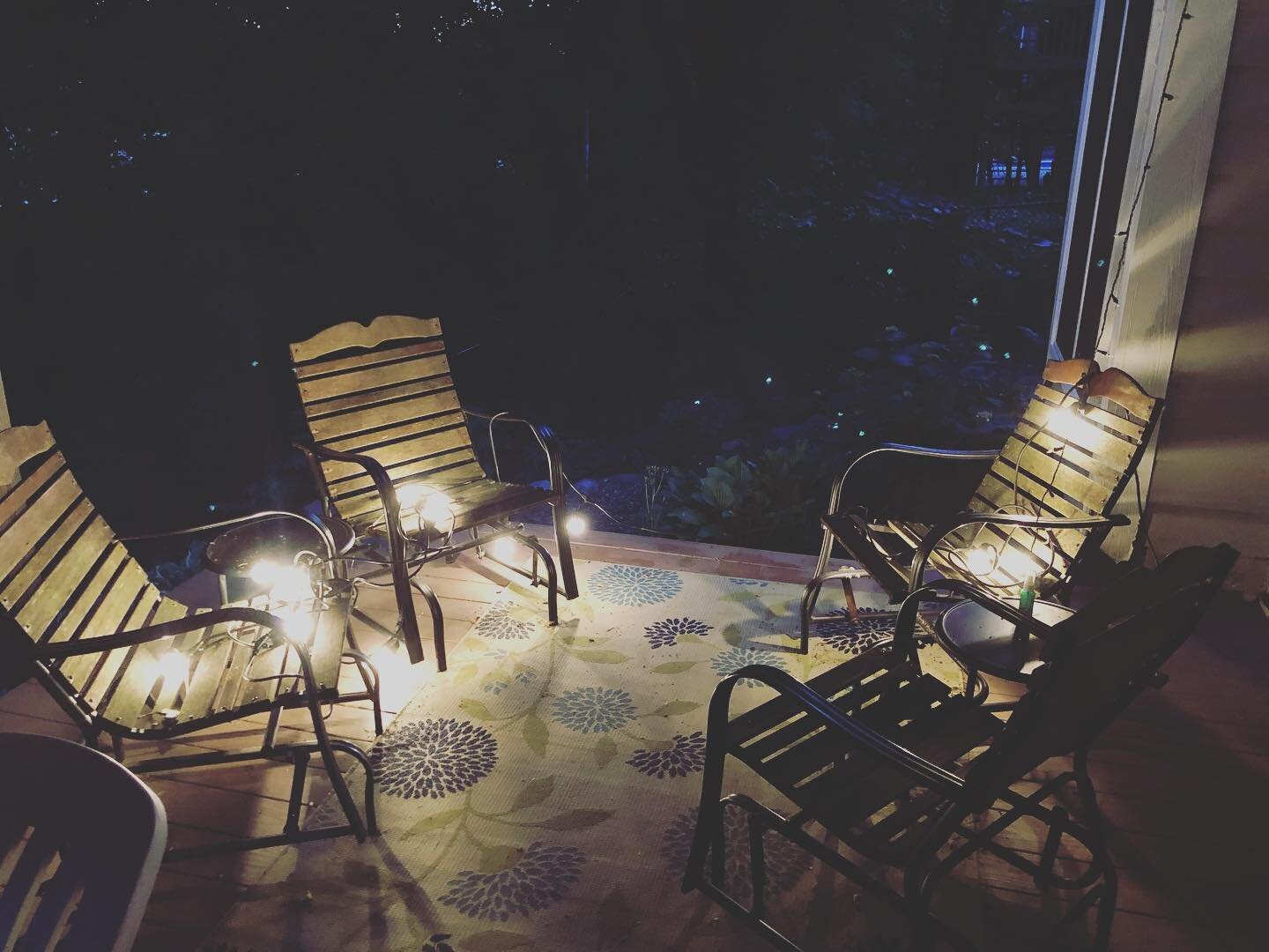 While organizing my patio lights, I witnessed my first fireflies of the season! #magical #fireflies #summernights #outdoorspaces 🤍💫