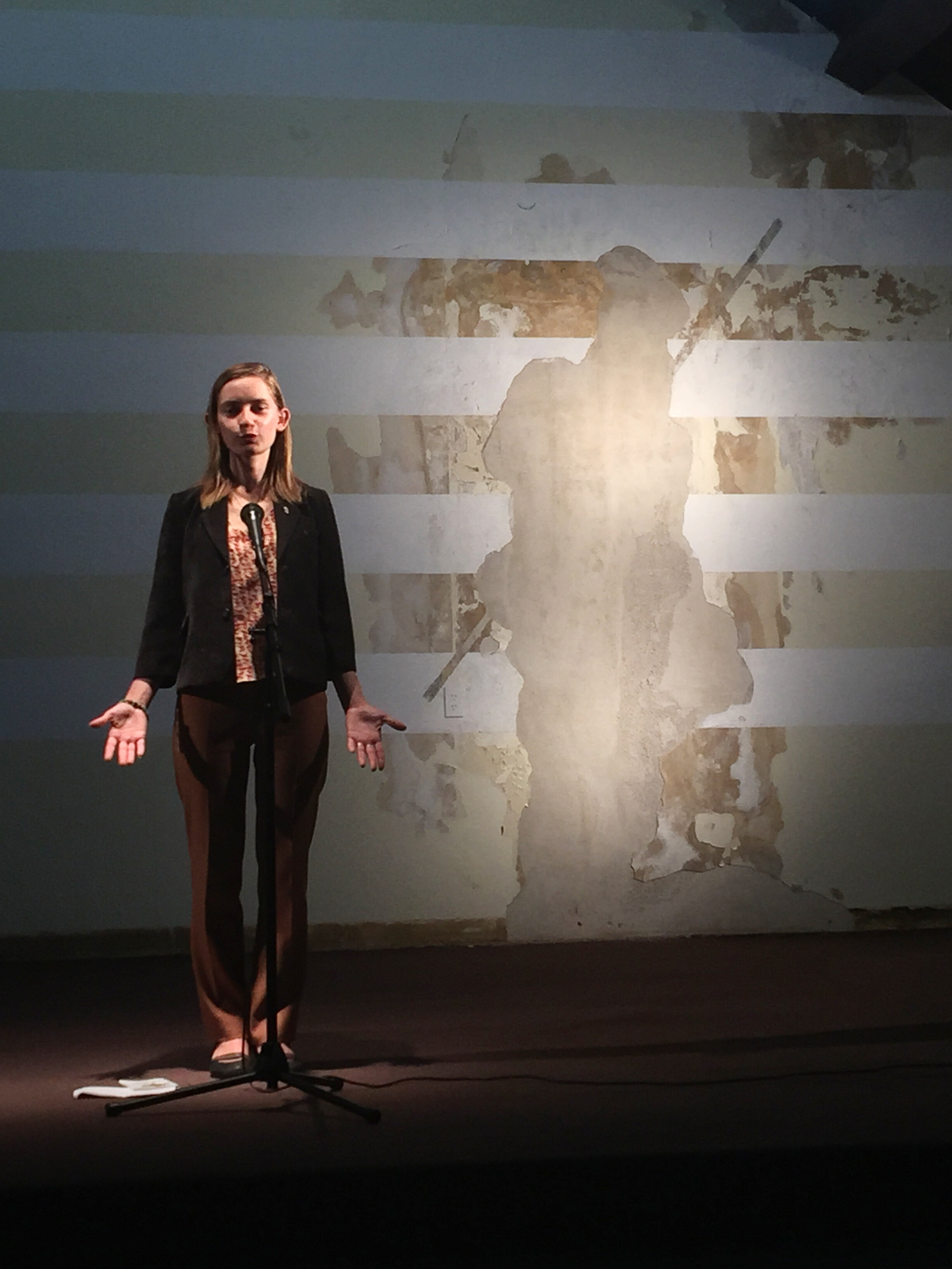  Stripes for St. Joseph, Interior View 7, Open-Mic Performance in Progress, 2015 