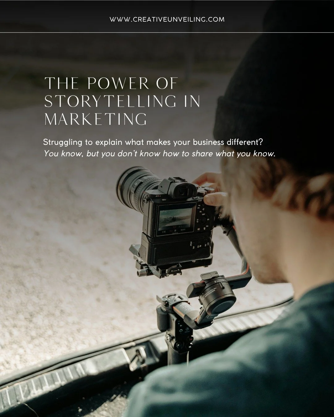 Ever get stuck trying to explain what makes your business different?
You know what it is&hellip; but putting it into words feels impossible.

That&rsquo;s where storytelling comes in.
Because people don&rsquo;t just remember what you sell&mdash;
they