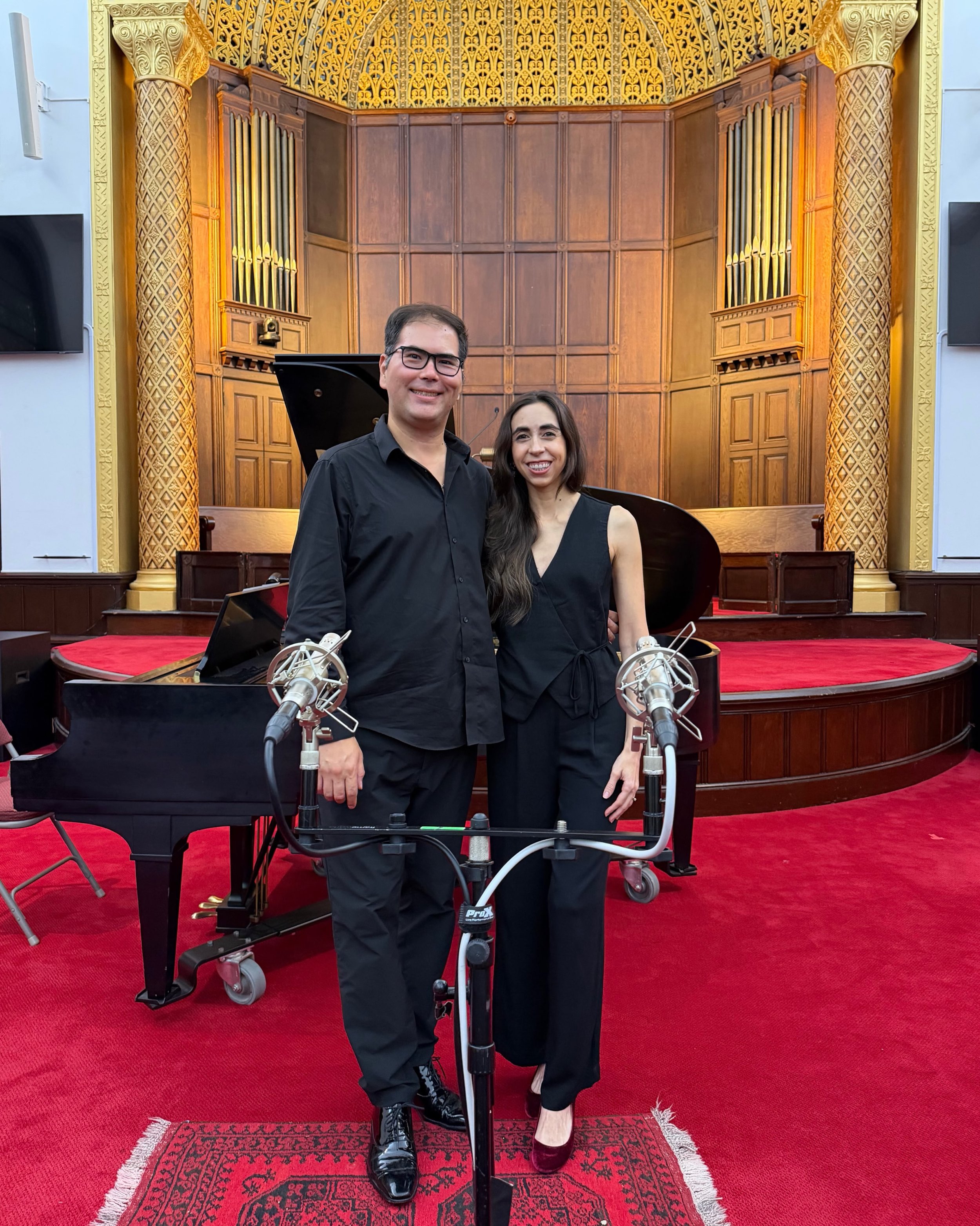 ❤️&zwj;🔥 Loved collaborating with @azapiano &amp; @skillmanmusic at @madisonavenuebaptist

🎶 Dream team and dream location for recordings!

🔜 Stay Tuned!

#360ofopera #mezzosoprano #operasinger #NYC