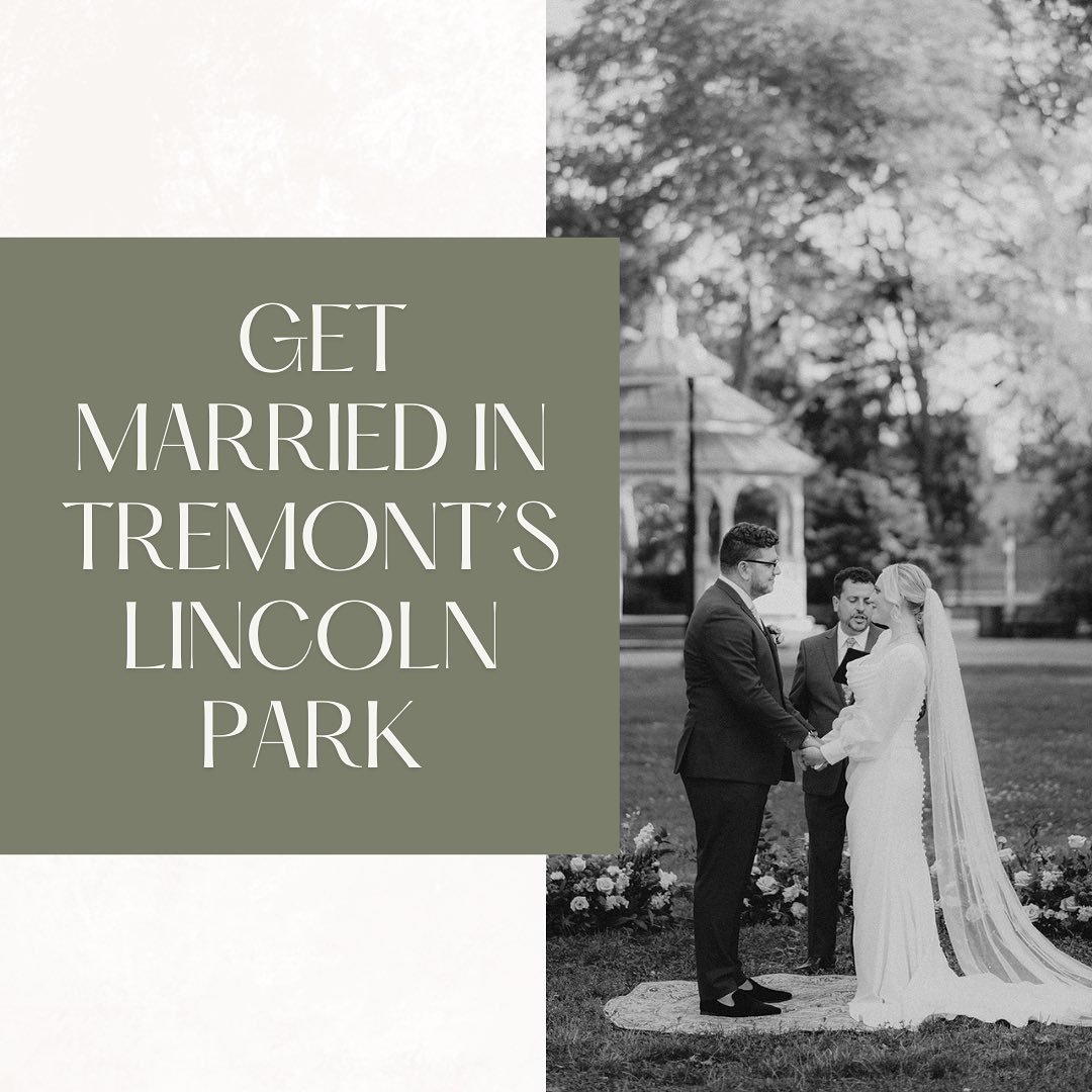 Want to do something a little different for your wedding ceremony? Let&rsquo;s get you married in Tremont&rsquo;s stunning Lincoln Park 🌳 

We&rsquo;ll take care of all of the chair set-up, vendor coordination, and more so all you have to do is walk