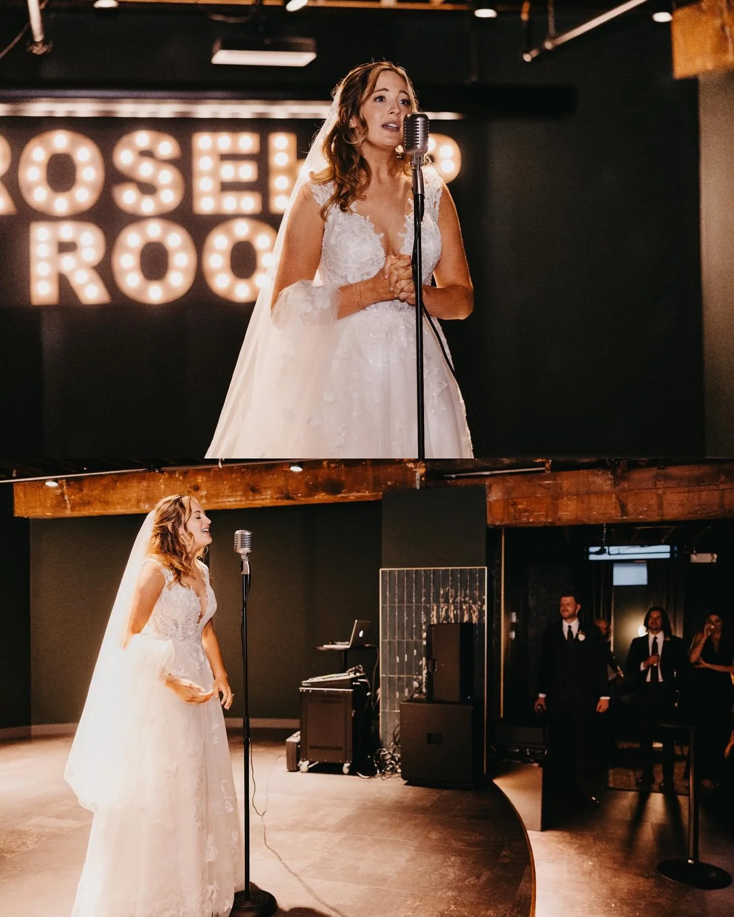 Swipe for the most perfect reaction to being serenaded during cocktail hour. 

📸 @hoellerphotography