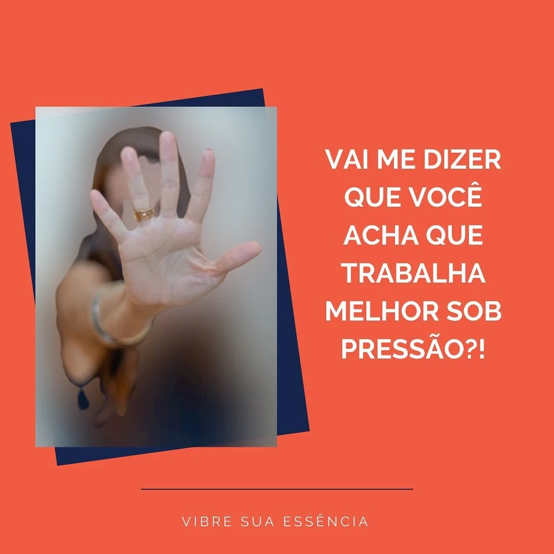 Hoje vim te contar que &eacute; poss&iacute;vel voc&ecirc; trabalhar ainda melhor sem se sentir pressionada e ficar ansiosa e estressada com aquele prazo se espremendo.
.

O problema &eacute; quando voc&ecirc; &quot;mete a cara&quot; para fazer porqu