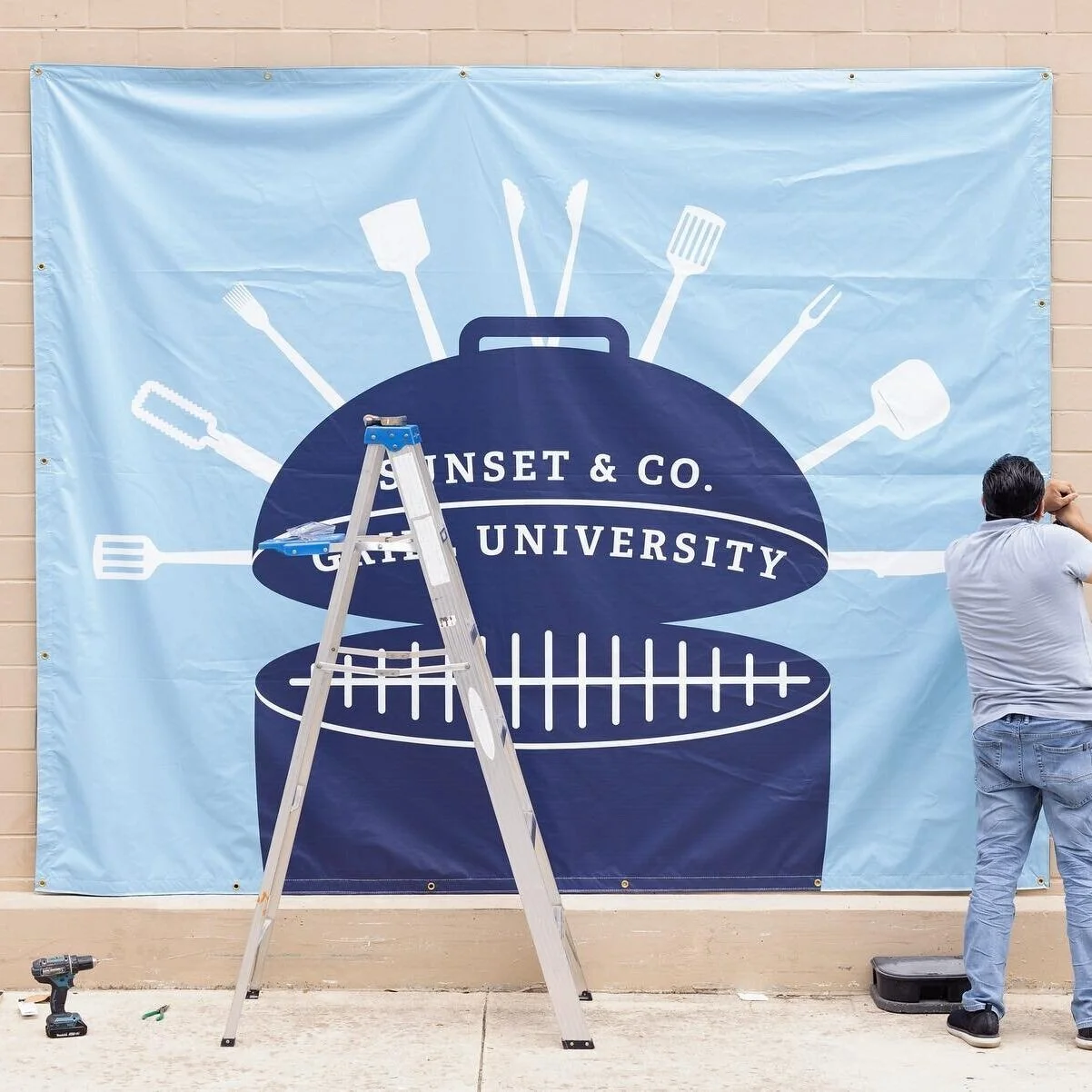 Sunset and Co. Grill University Banner