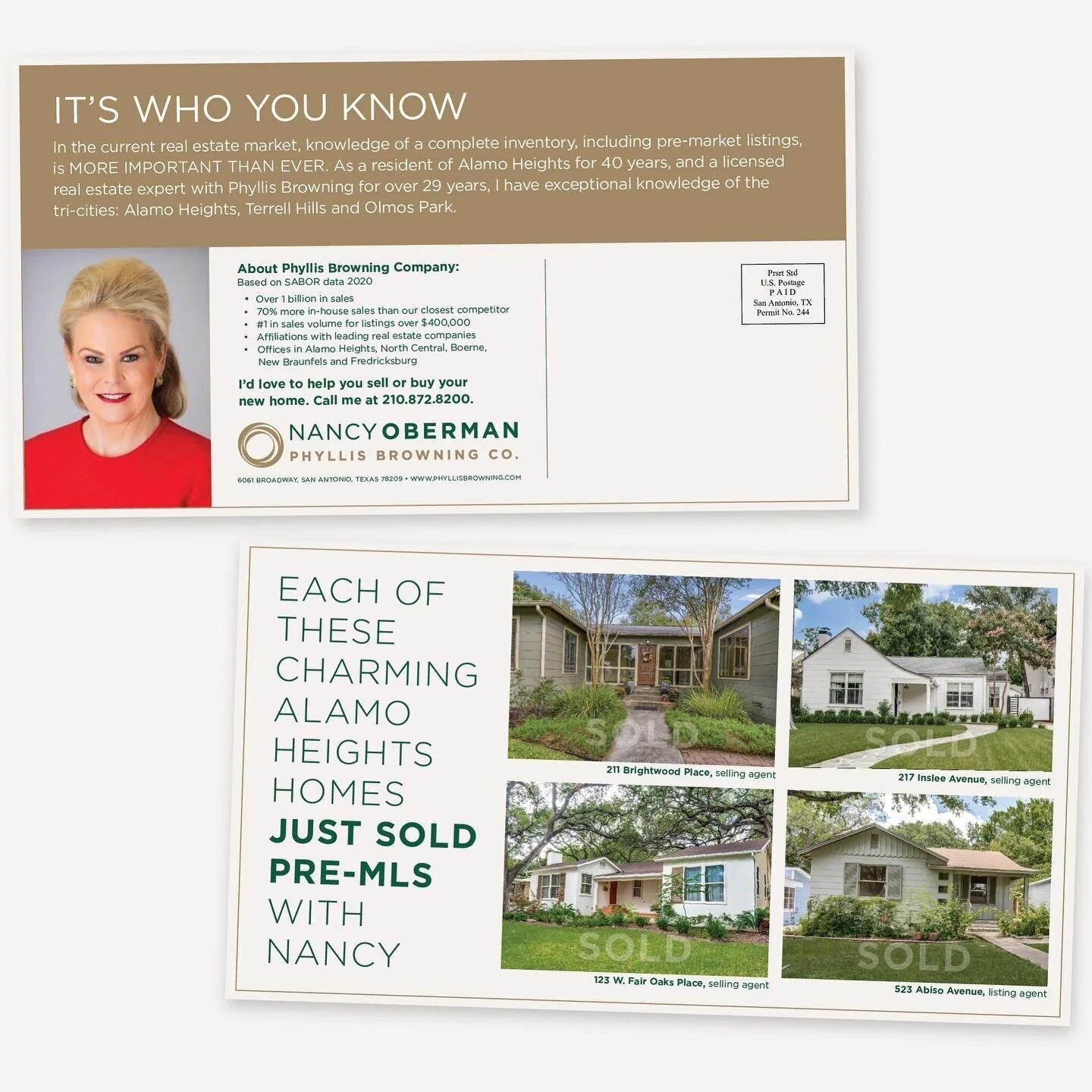 Direct Mail and Social Media for Nancy Oberman