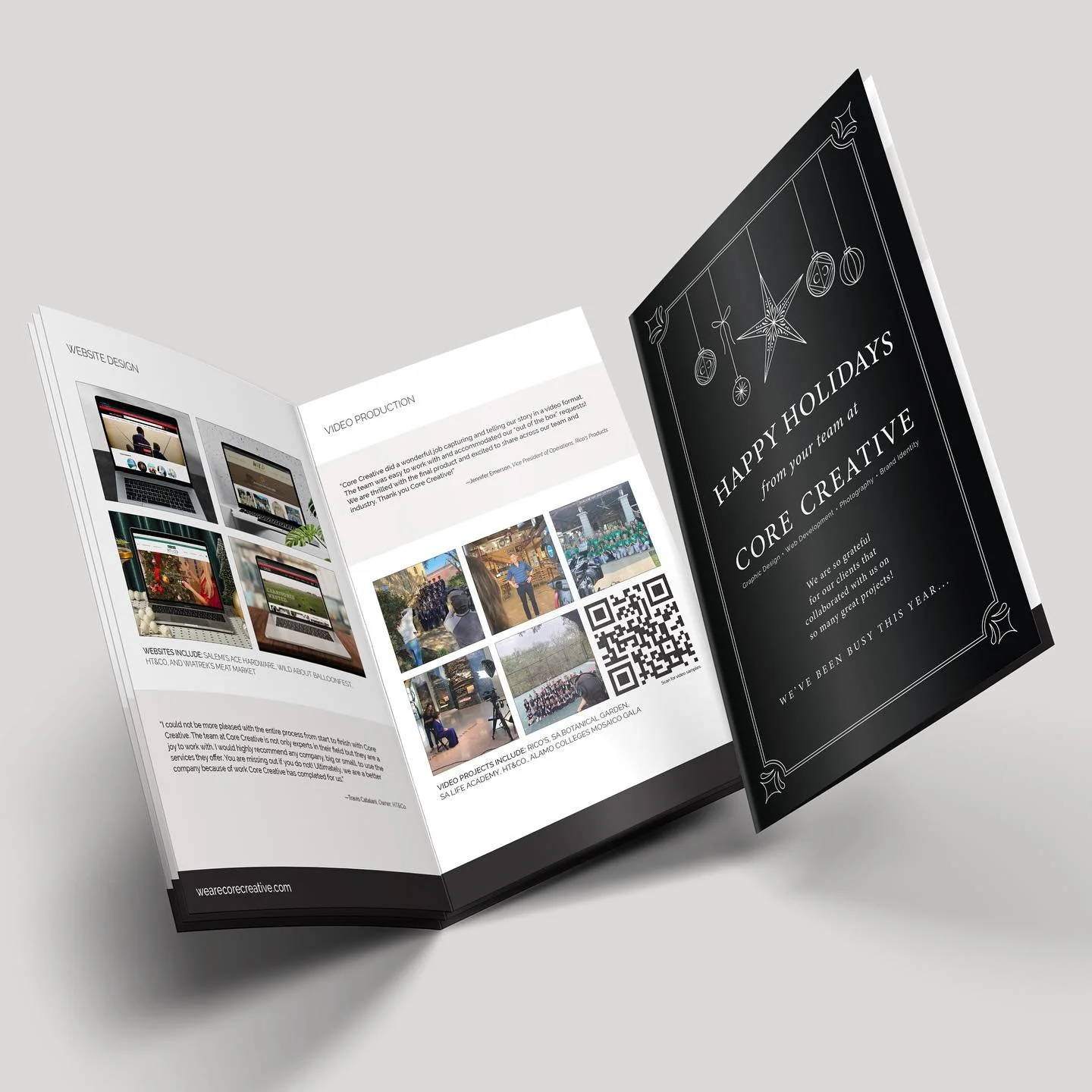 Core Creative's annual holiday booklet