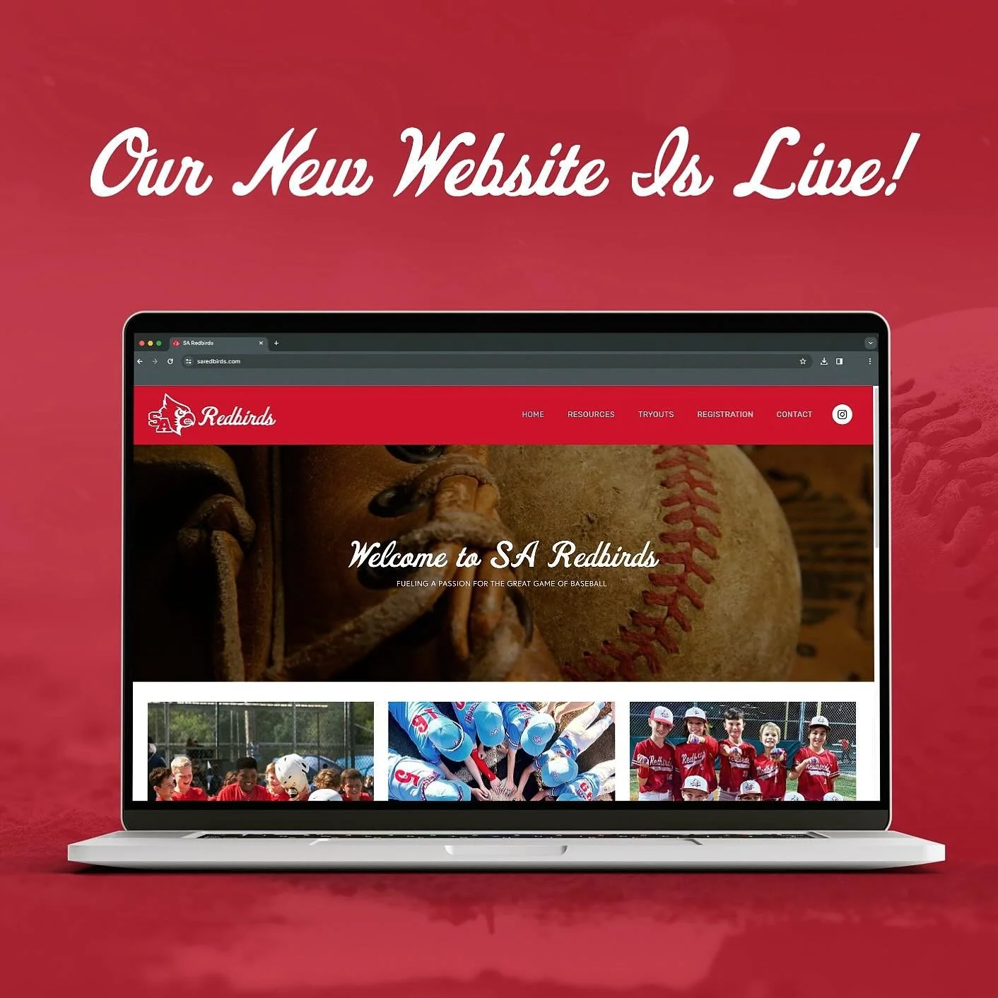 New website for SA Redbirds is LIVE!