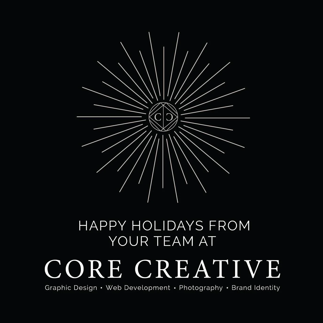 Happy Holidays from the team at Core Creative!