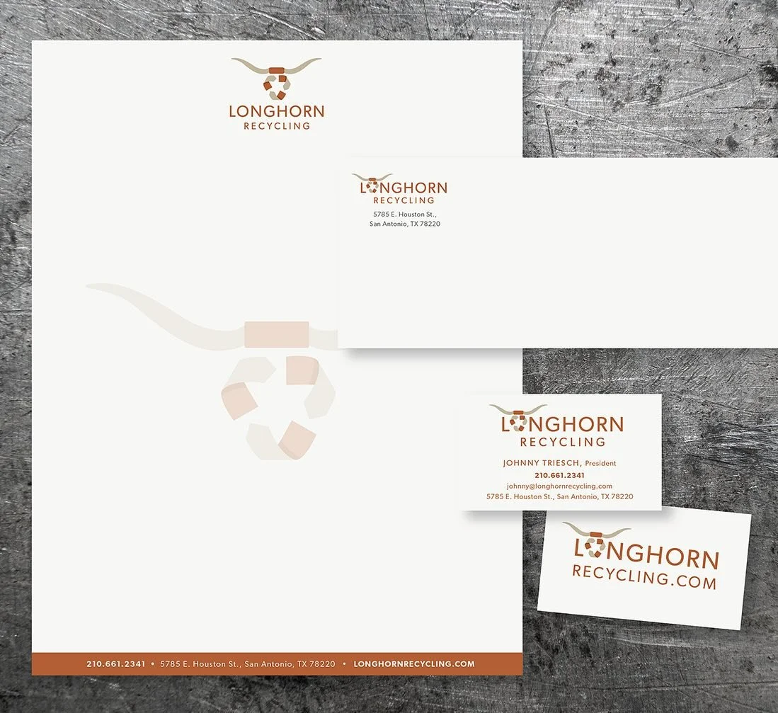 Core Creative's new logo for Longhorn Recycling