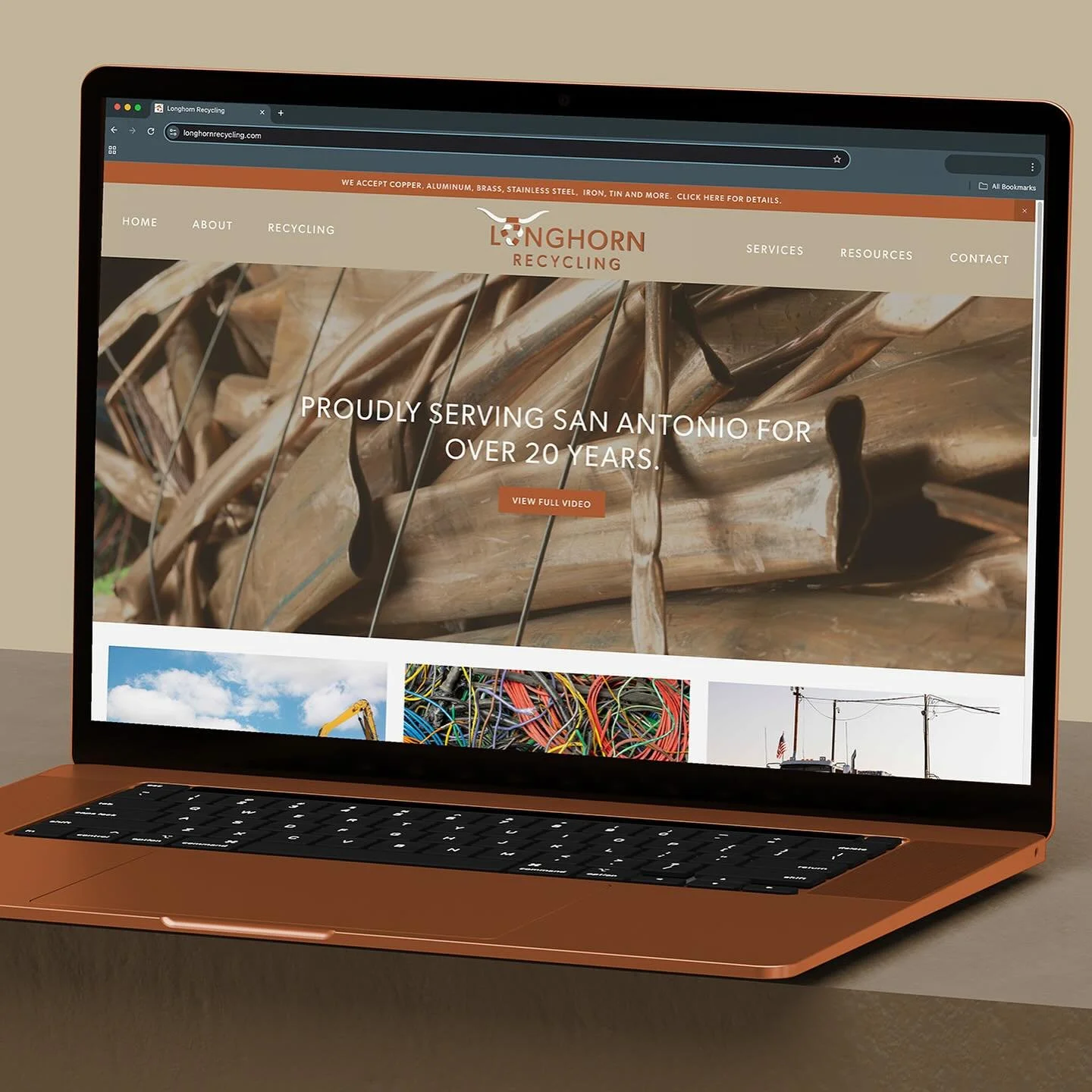 Core Creative has enjoyed working with a local, family-run recycling business&mdash;Longhorn Recycling&mdash;to bring their brand to life. From a completely redesigned website to headshots, on-location photography, video production, and a stationery 