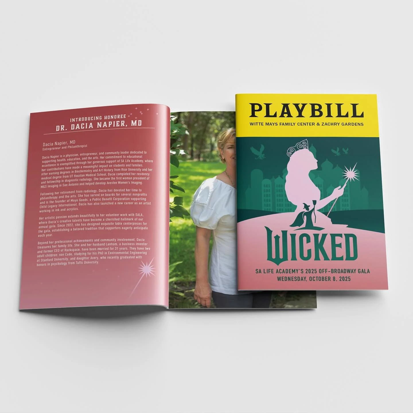 Core Creative was once again honored to bring a touch of Broadway magic to this year&rsquo;s SA Life Academy Gala! From the Wicked-themed playbill invitation (sealed in a Elsa-approved pale pink sparkly envelope) to the program, table signage, and Po