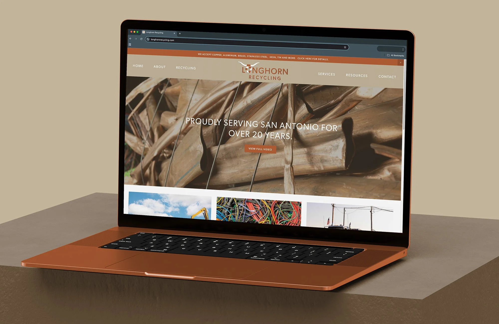 Longhorn Recycling website mockup.jpg