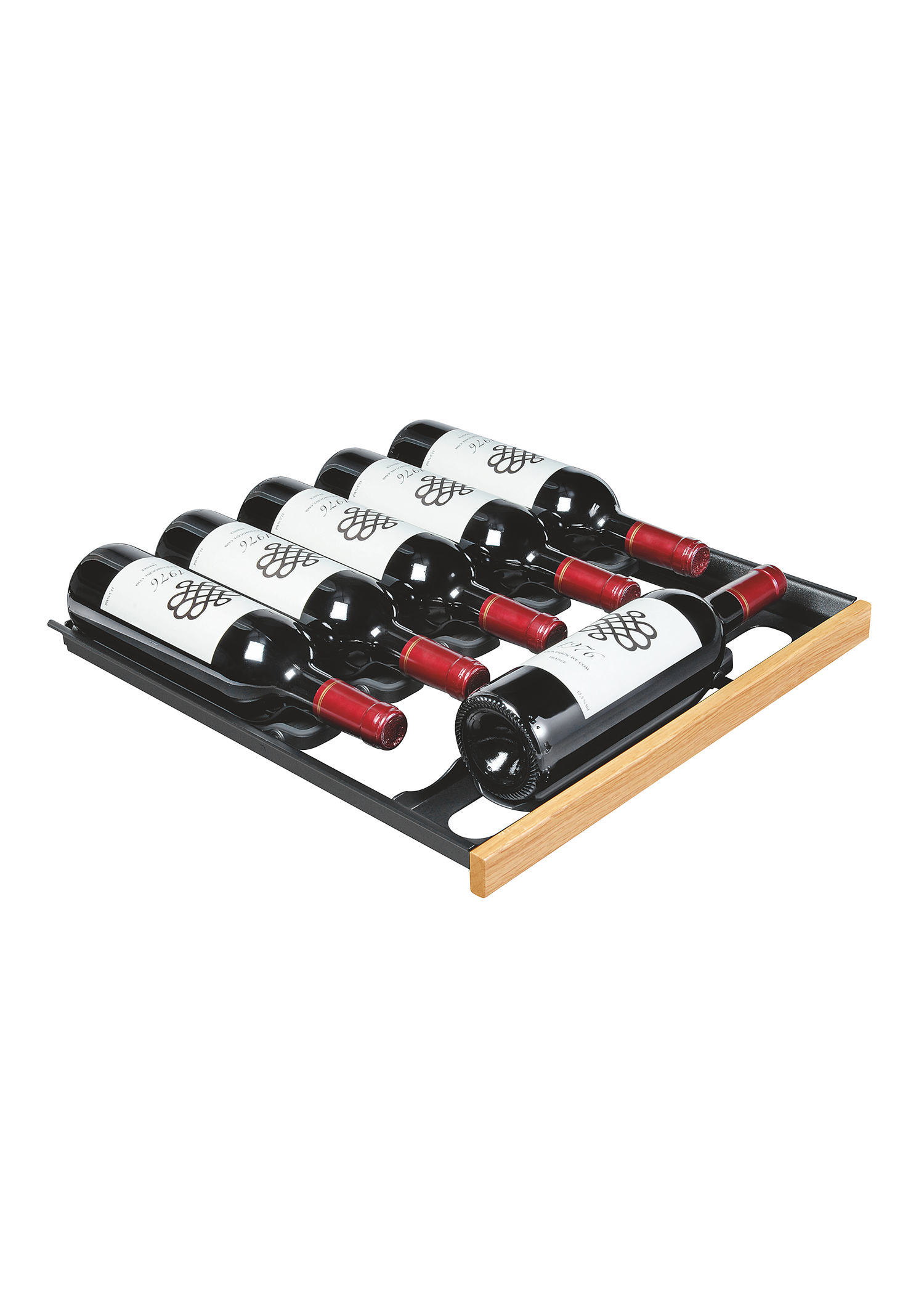 Clayette coulissante Inspiration - chêne clair | 6 bouteilles