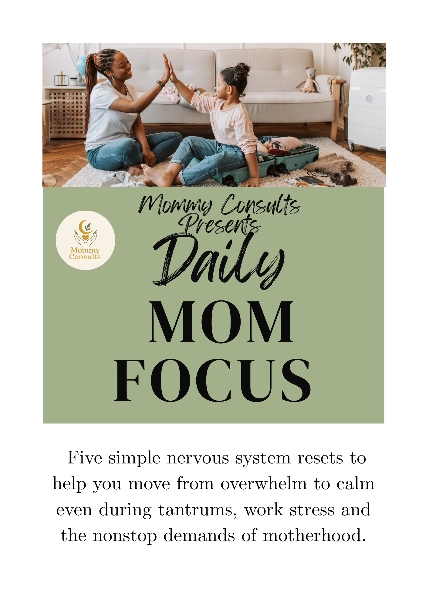 Mom is burnout, overwhelm by using somatic nervous system reset