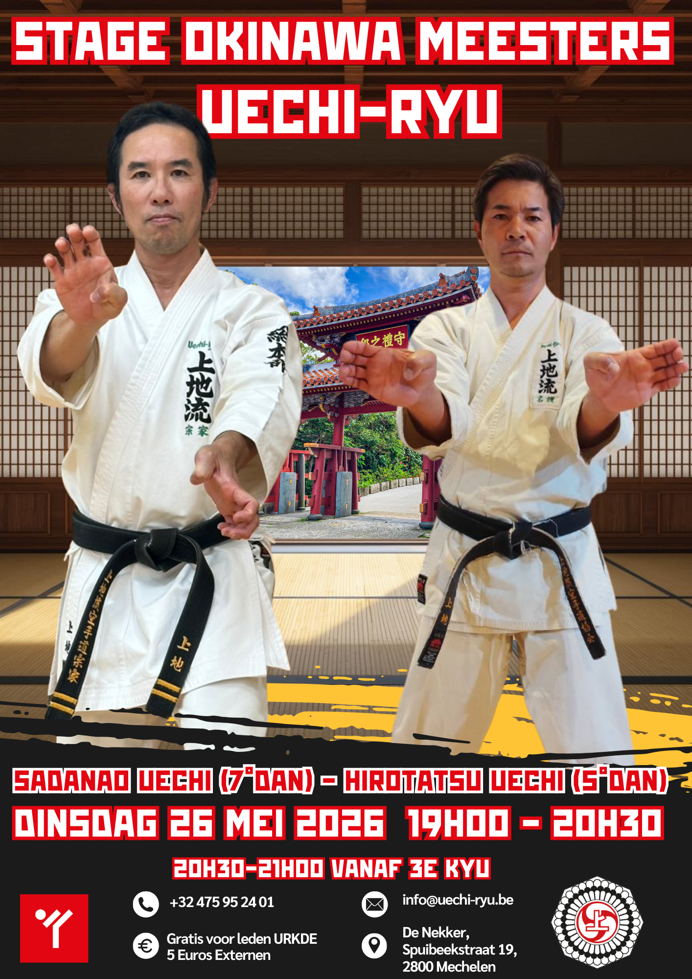 Stage Okinawa meesters Uechi-Ryu
