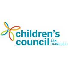 Children's Council San Francisco logo with colorful abstract design and blue text.