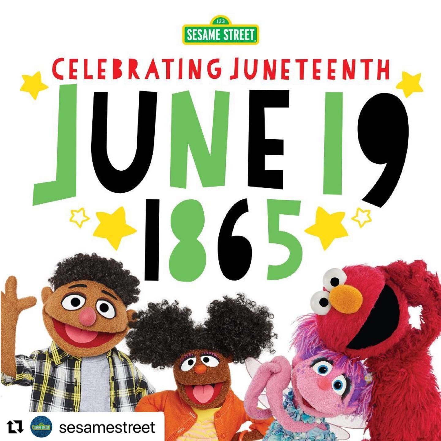 #Repost @sesamestreet with @make_repost
・・・
On this day in 1865, many enslaved African Americans learned of their freedom. We commemorate today by celebrating #Juneteenth with our family and friends. Are you celebrating Juneteenth too?