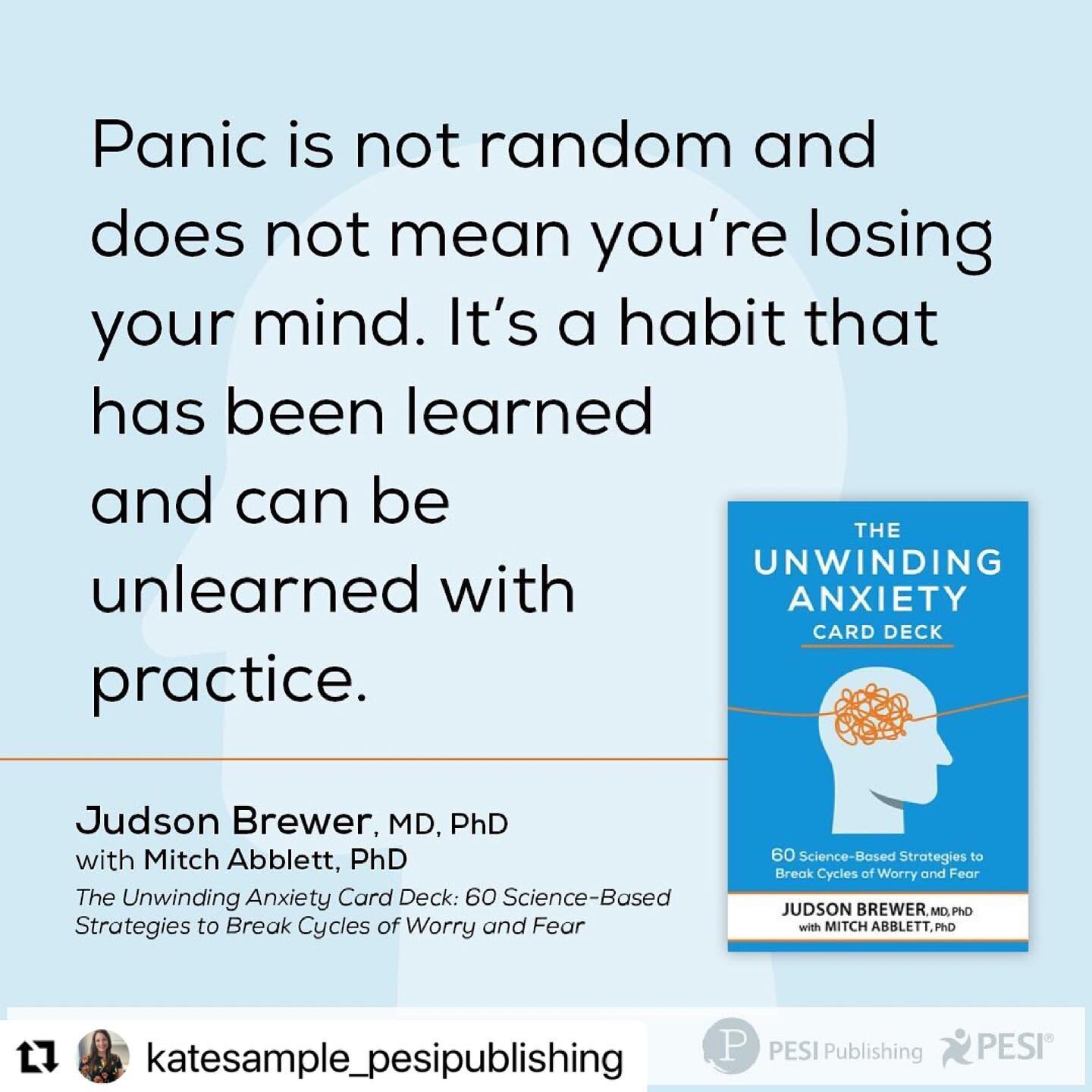 Signing up now! The resource looks amazing, too, so thought I would share. 🙌🏼

#Repost @katesample_pesipublishing with @make_repost
・・・
FREE training event with the authors of The Unwinding Anxiety card deck, @dr.jud and @dr_mitchabblett , with spe