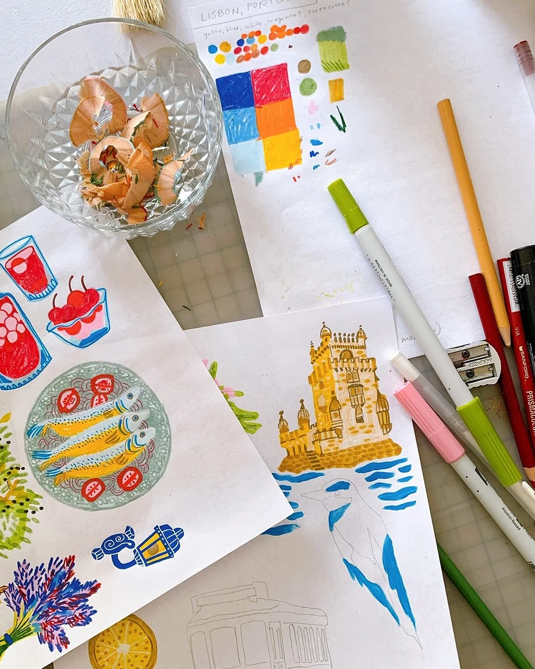 Studio Notes | 03

1. Show &amp; Tell: Sharing some shots of what my desk has looked like lately&hellip;art supplies, water that I never change when I&rsquo;m painting&hellip;and lots of dreaming. I&rsquo;ve been sharing bits and bobs of my process o
