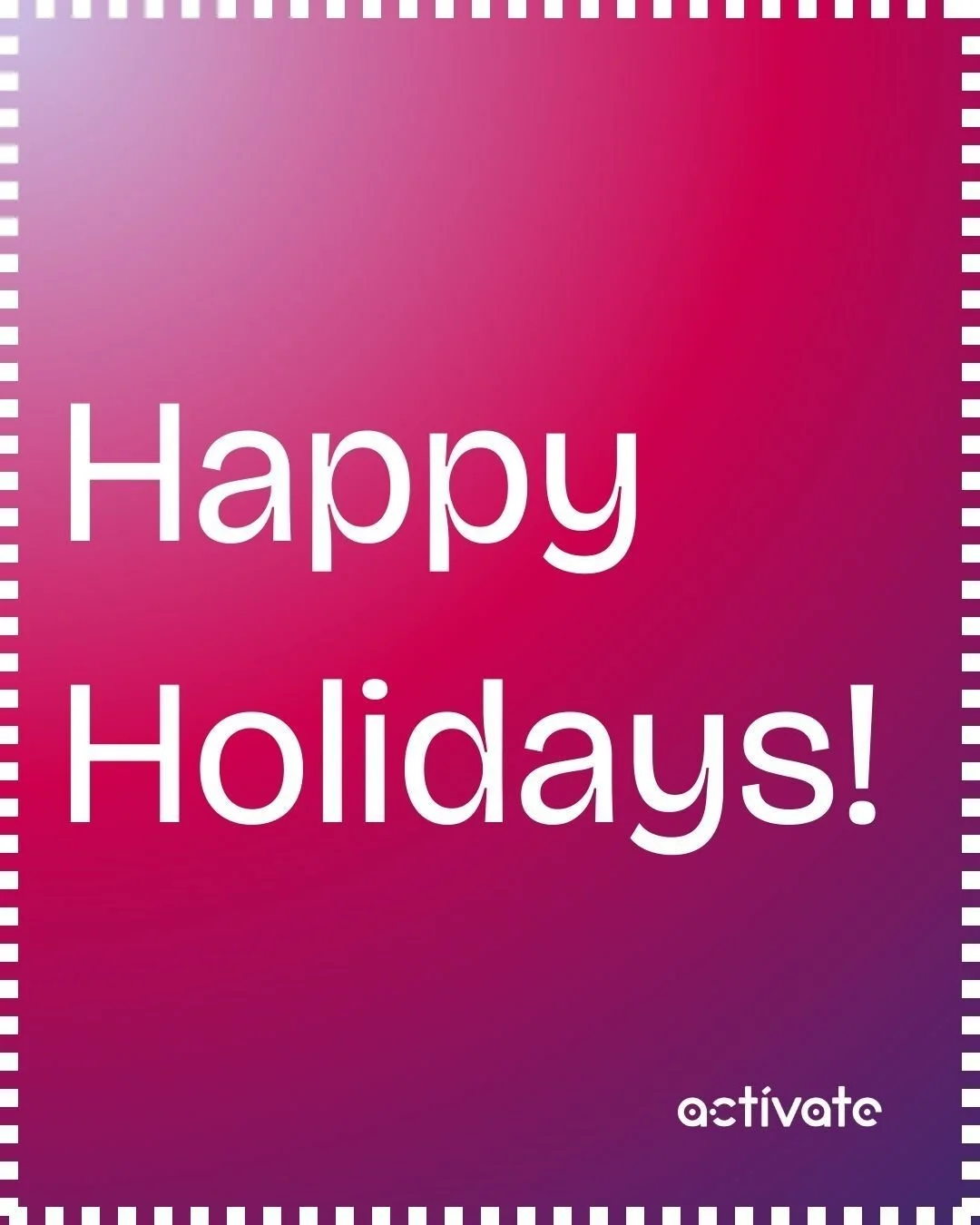 ❄️🎄 Happy Holidays! We hope everyone takes the time to rest, spend time with loved ones, and find joy!