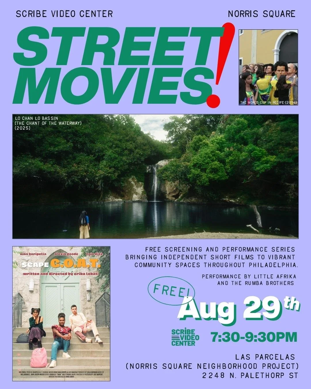 Portraits of Philly Rumba: Tony at Street Movies! Norris Square