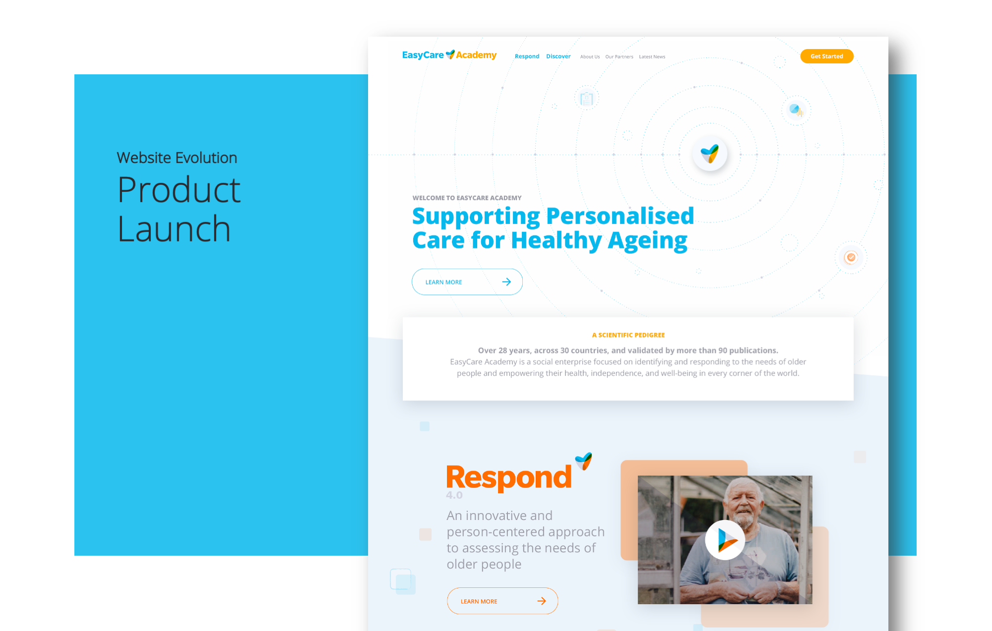 As they prepared to soft-launch their first two products we built a slightly more robust marketing site which introduced the company’s core product line and helped further express the company’s new brand identity.