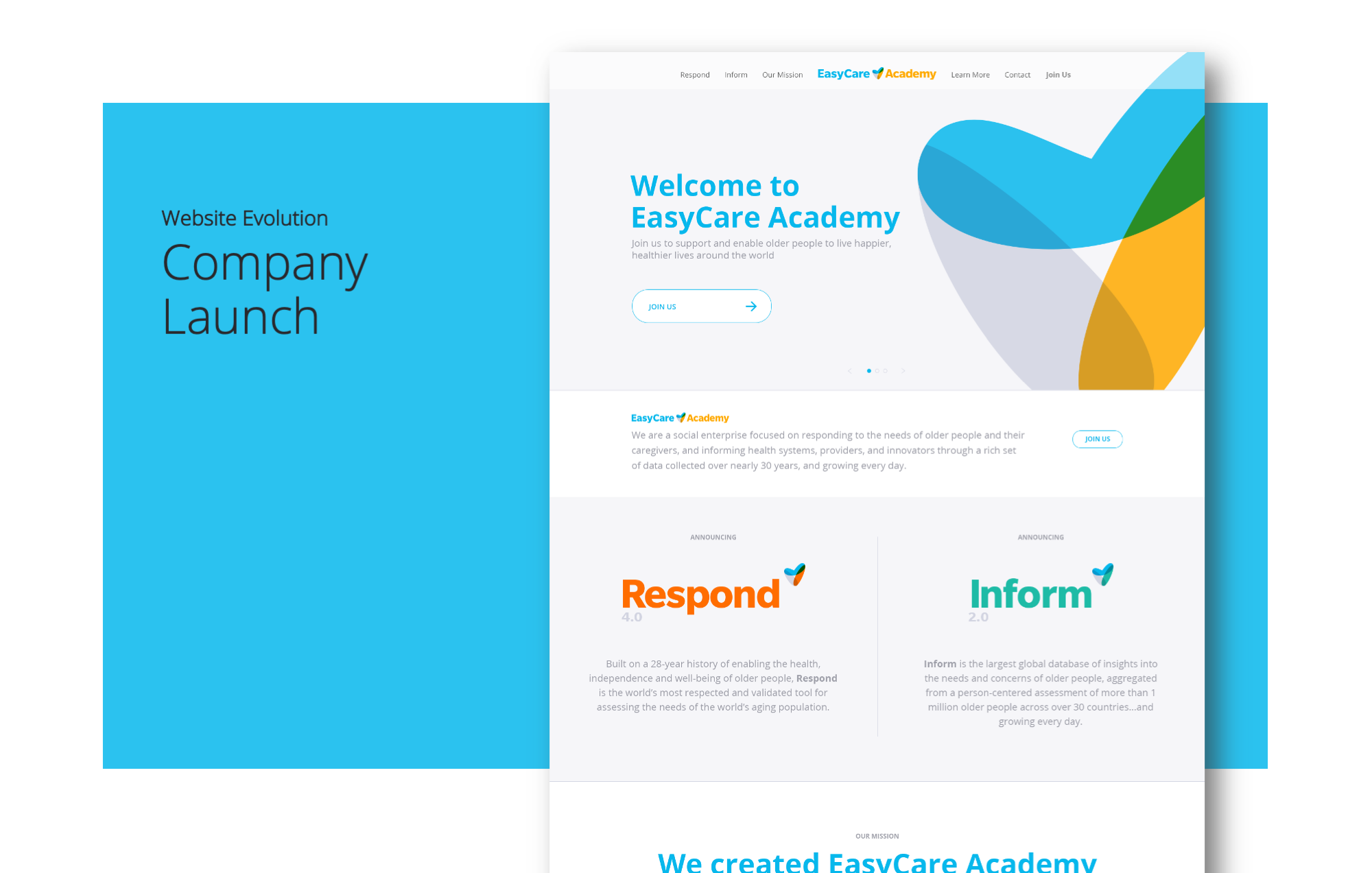 For the first phase of ECA’s web presence, we spun up a simple and scrappy website announcing the company’s formation and brand ID.
