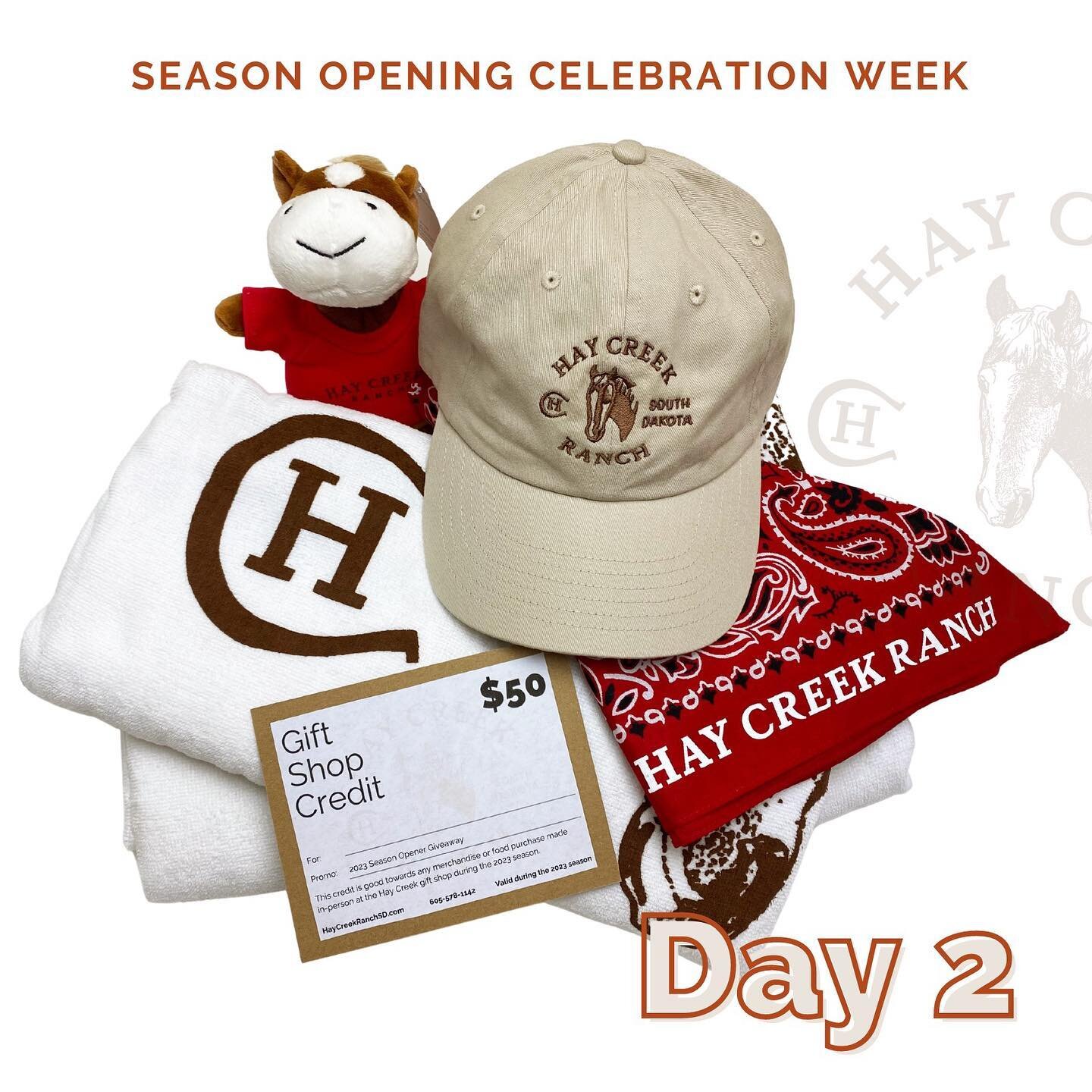 We're giving away goodies all week to celebrate opening for the 2023 season on Monday, May 22!

Today's giveaway is a $50 gift certificate for the gift shop + merch basket with:

➡️ Two 100% Cotton Beach Towels
➡️ Lightweight Brushed Cotton Twill Cap