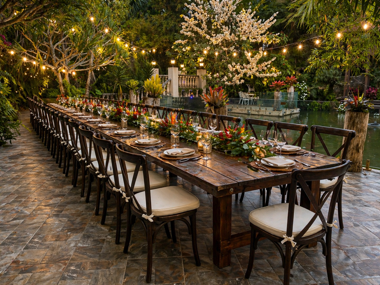 🍂 The Farmhouse Signature Setup – 30 Guests