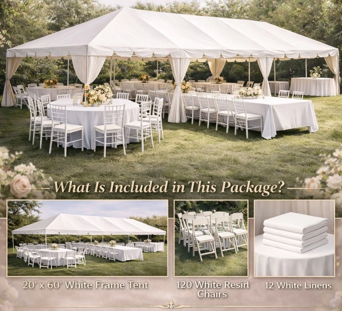 Big Party Tent Package # 5 (For 120 People)
