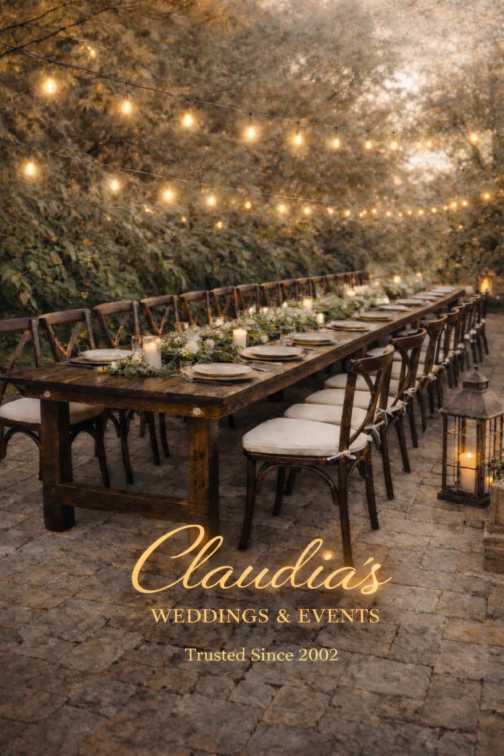 🍂 The Farmhouse Signature Setup – 30 Guests