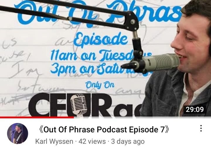 Episode 7 of my songwriting podcast Out Of Phrase is available now! Hit the link in me bio. 🕺📻🎙️