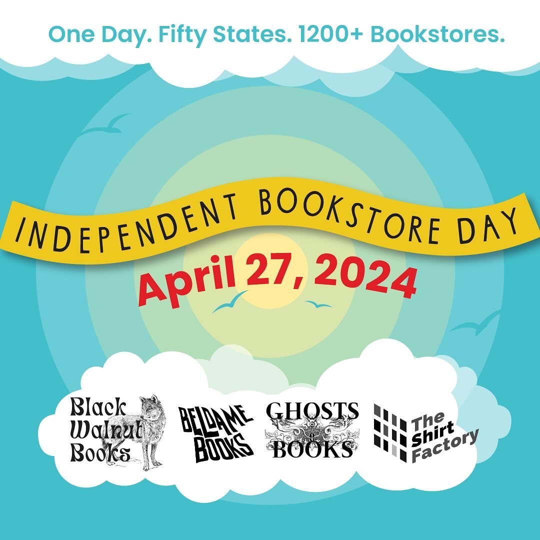 Tomorrow is the day! Independent Bookstore Day is always so much fun, and I can&rsquo;t wait to celebrate! 

There are 4 bookstores in the @shirt_factory_gf and we are partnering to throw an amazing IBD this year! We&rsquo;ll be doing a scavenger hun