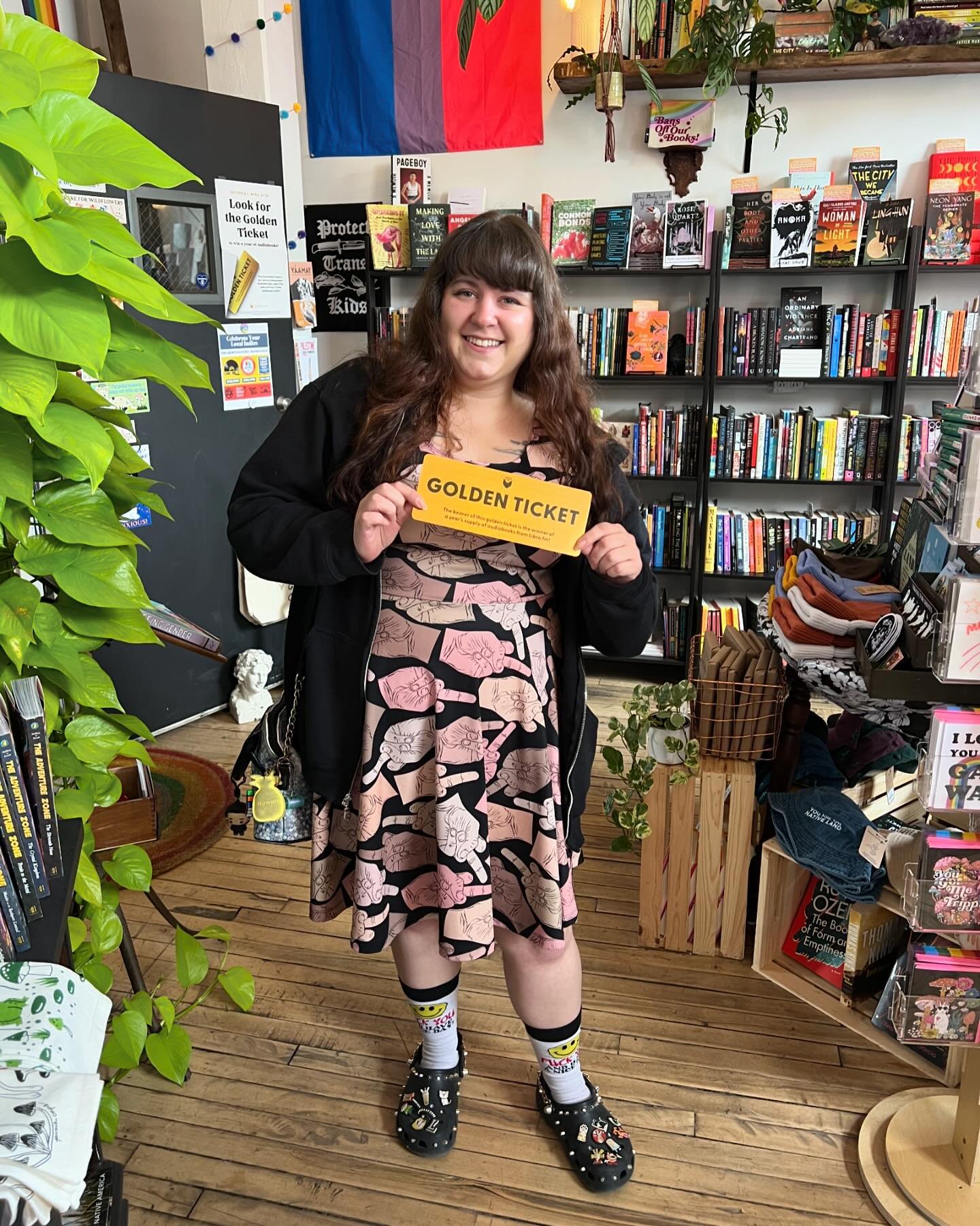 Congratulations to @logansloane313 the winner of the @librofm golden ticket! We&rsquo;re having an awesome Indie Bookstore Day so far ✨📚