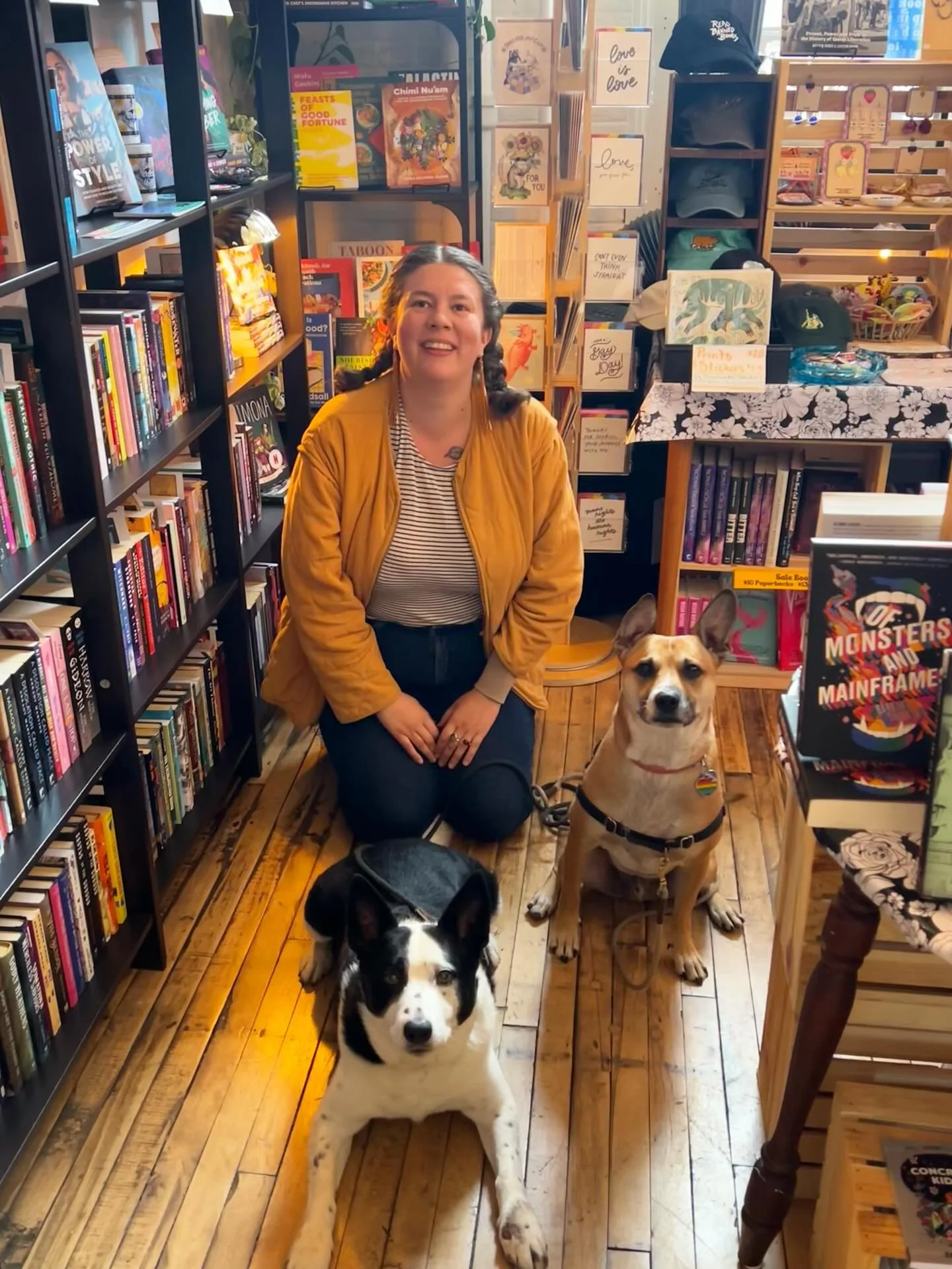 October has really flown by! We have been very busy selling books and making friends from Montreal to NYC! I’m taking the next couple days to read, rest and recover with two of my favorite coworkers (Charlie and Theo the bookstore dogs). If you