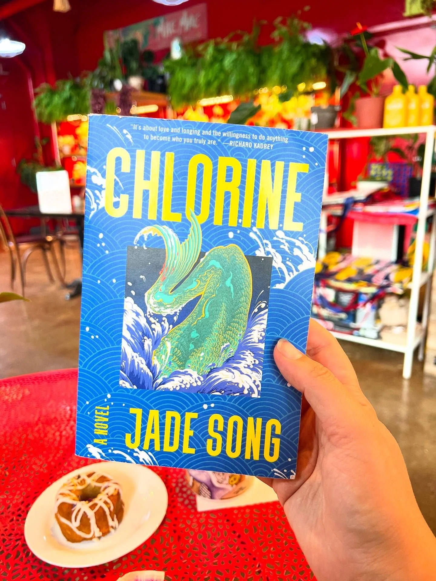 I just finished Chlorine by @jadessong and can’t wait to discuss it in person at Paper and Clay on Saturday, and online on Monday. You can still get tickets for Paper and Clay on our website or in the store. Now I feel like I want more mermaid
