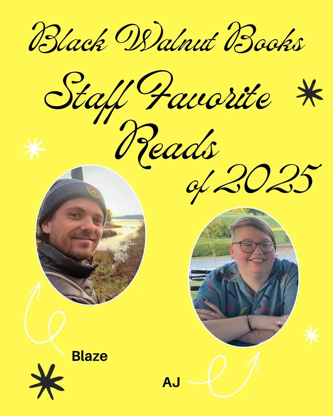 One of the best parts of being a bookseller is getting to read incredible books and recommend your favorites!  These are Blaze&rsquo;s (who runs the kid&rsquo;s bookstore, handles shipping and is my right hand man) and AJ&rsquo;s (our bookseller extr