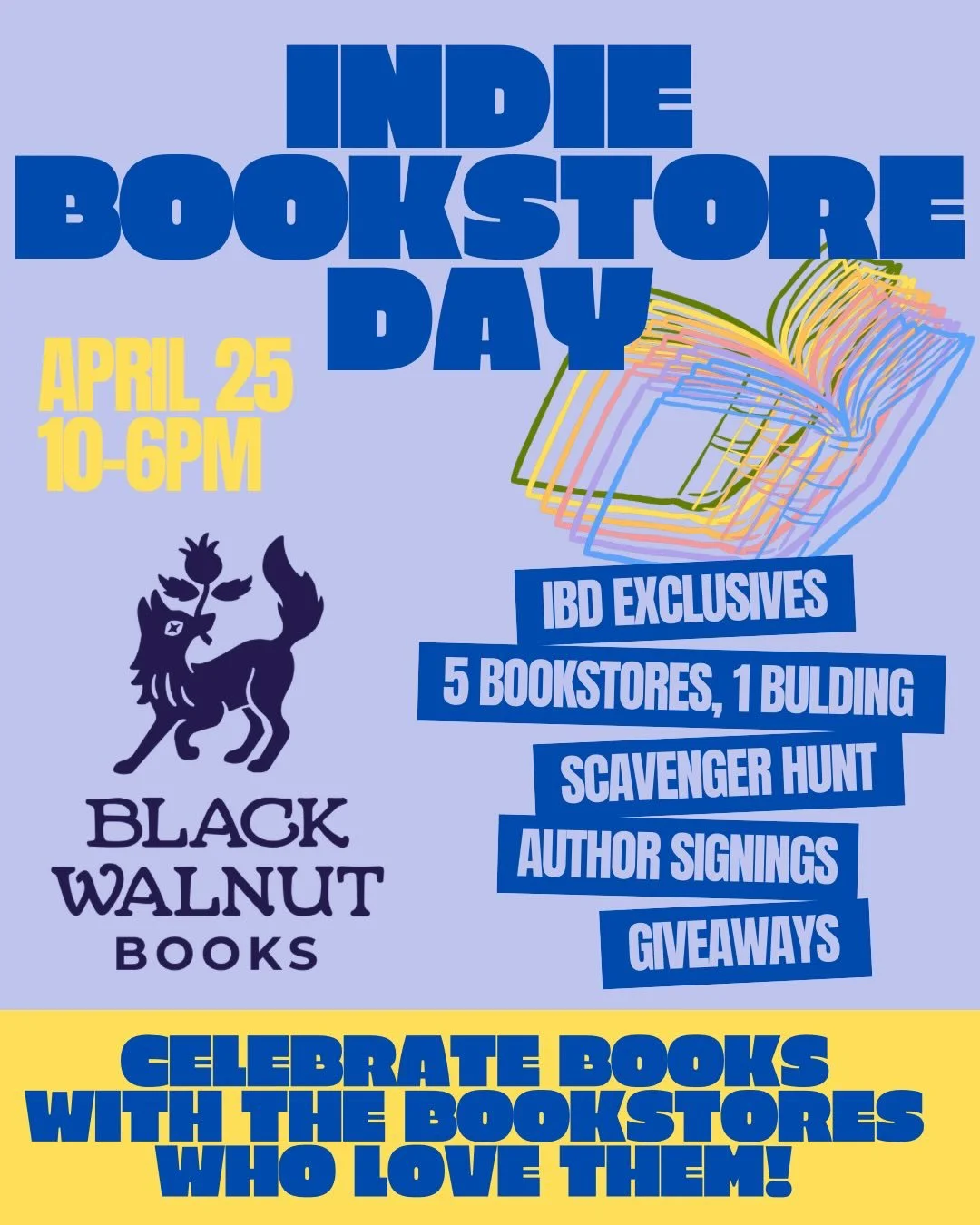 Saturday is Independent Bookstore Day! 📚🎉

Come celebrate with us! We are super rich in bookstores in this area, and it&rsquo;s always fun to do a bookstore crawl. Just a few of our favorite regional neighbors are @paper_moon_troy @owlpenbooks @bot