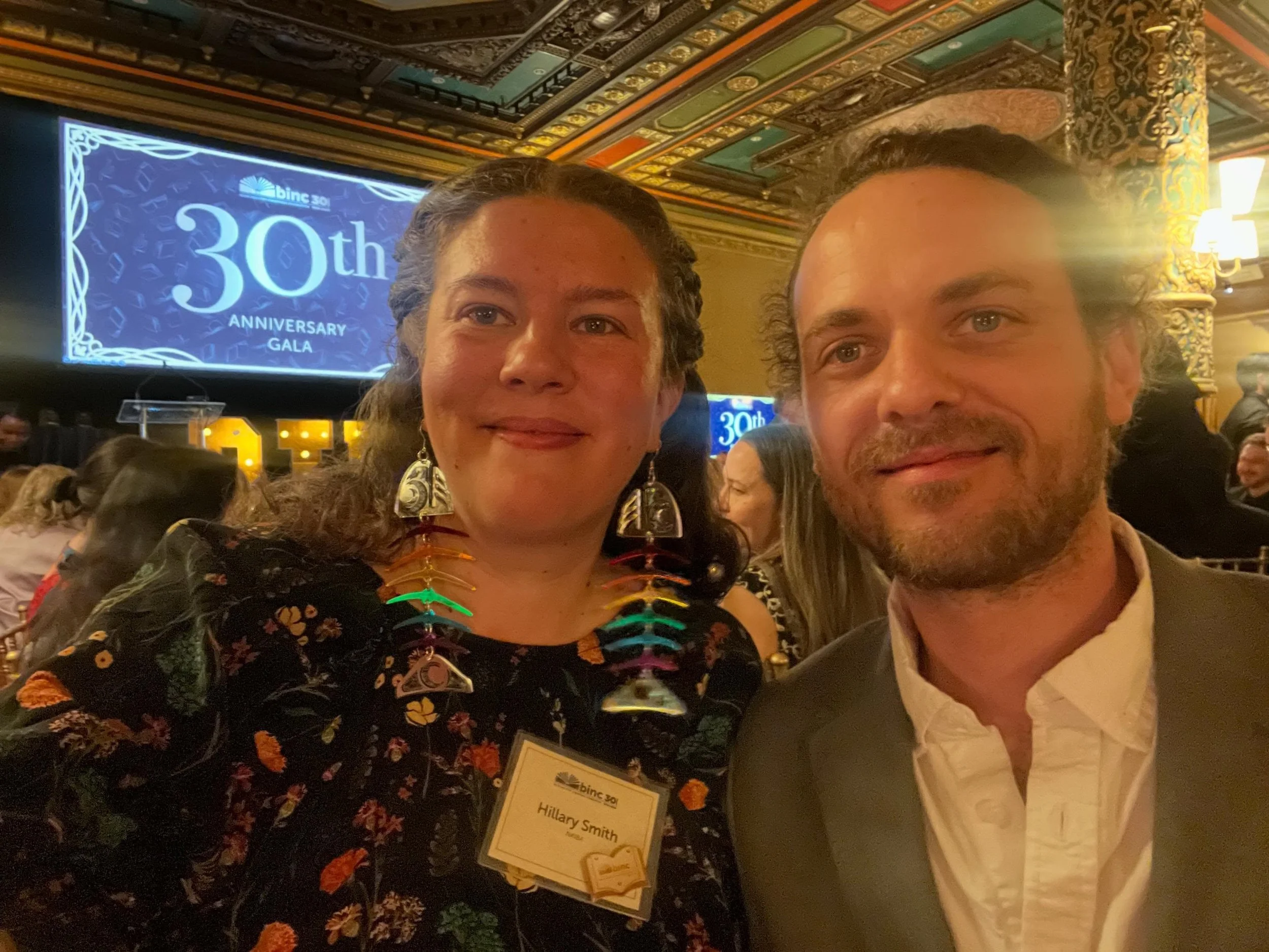 We had so much fun at the @thinkingbinc 30th Anniversary Gala last night in NYC. BINC is an incredible nonprofit that helps booksellers. None of us get into this career for the money, and BINC helps when something happens. When I worked at a bookstor