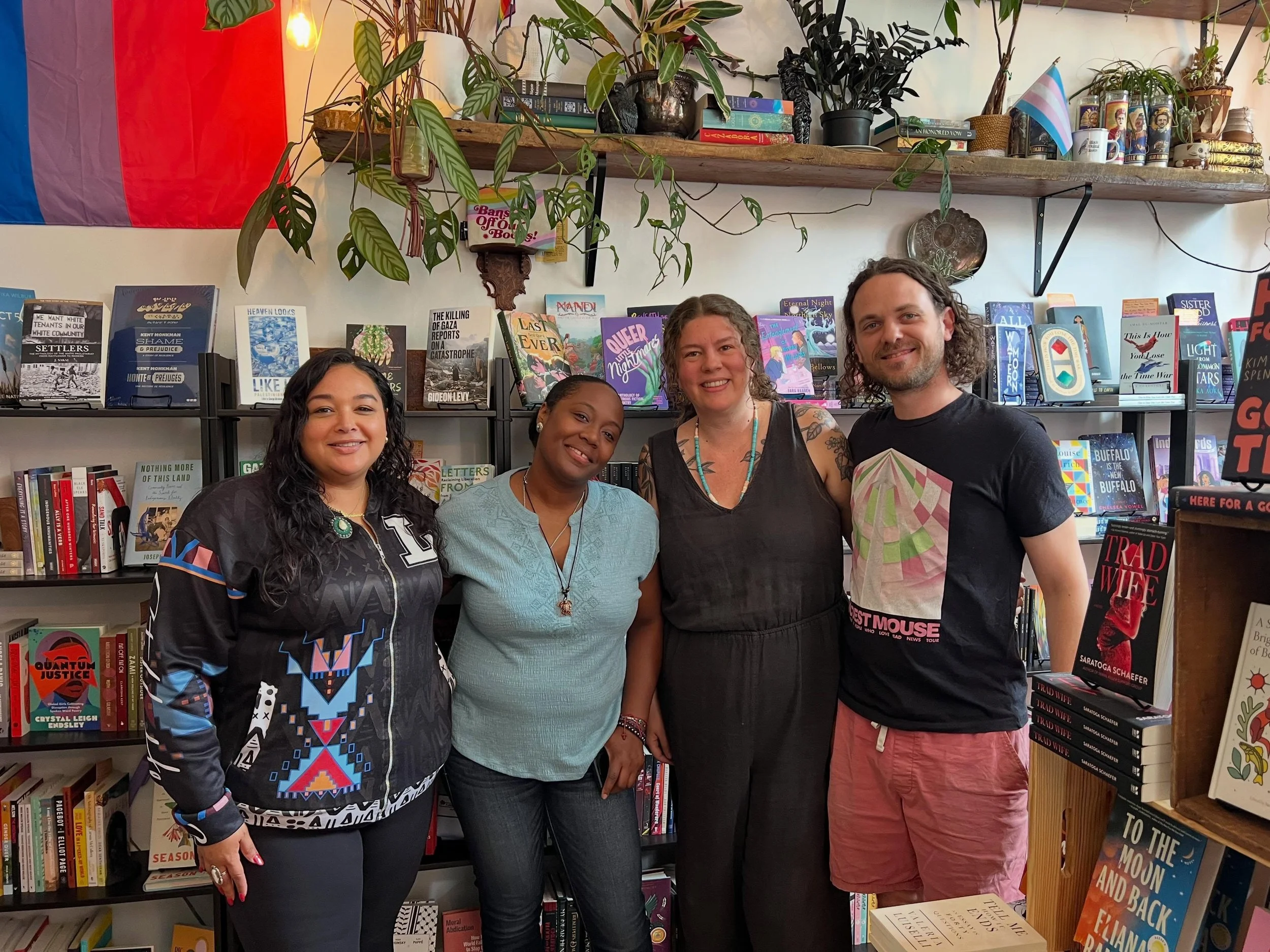 We had such a lovely visit from @thedivinematriarch today 💕 We had collaborated together for the Beyond the Glittering World launch party with @ndngirlsbookclub earlier this year. It&rsquo;s always so amazing and soul enriching getting to connect fa