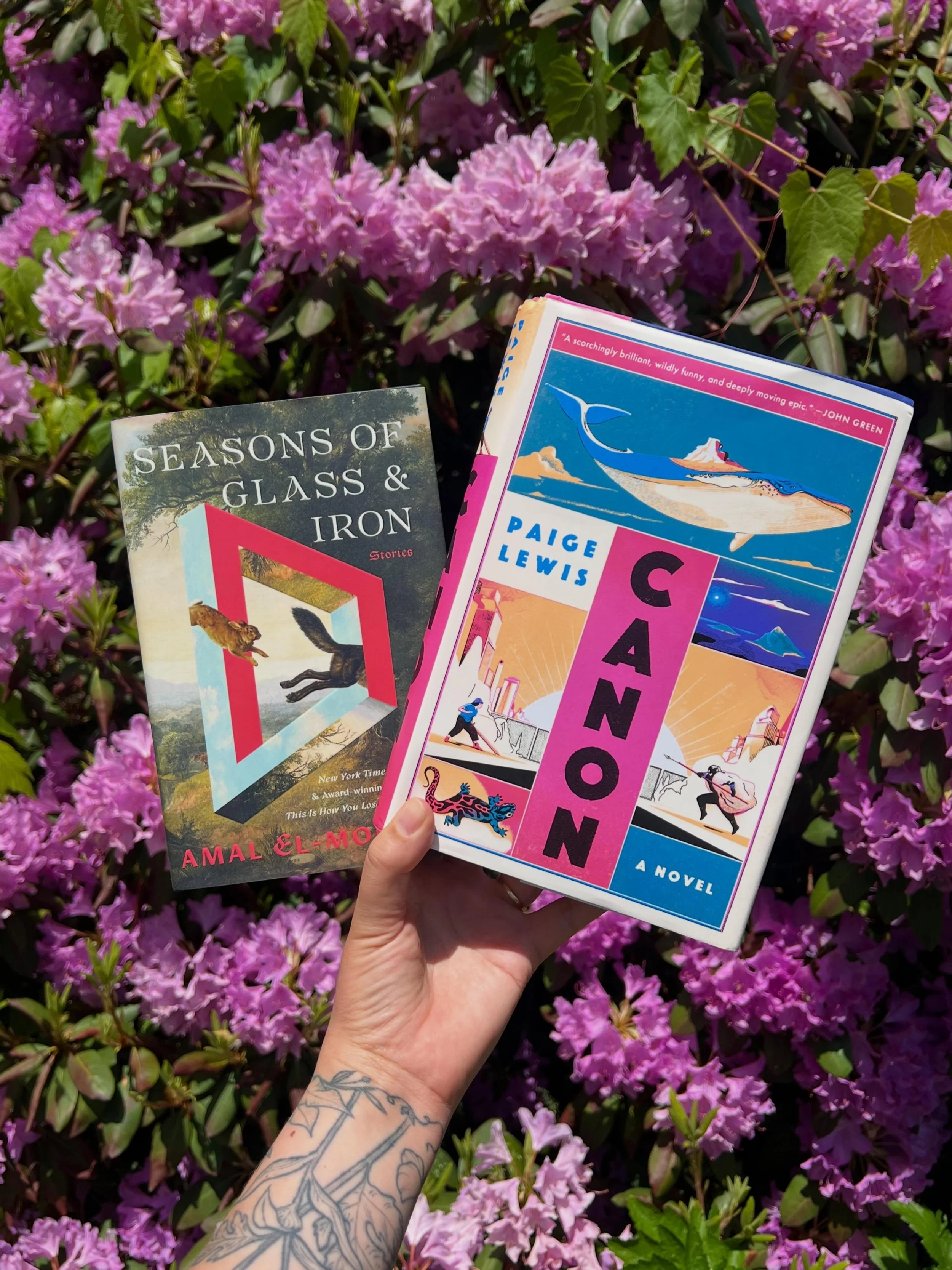 I have not been able to get a lot of reading done in the last few months, but I have been craving the solace, comfort  and company of books. My mind has been too full of grief and logistics to really rest. These two wonderful books have been little h