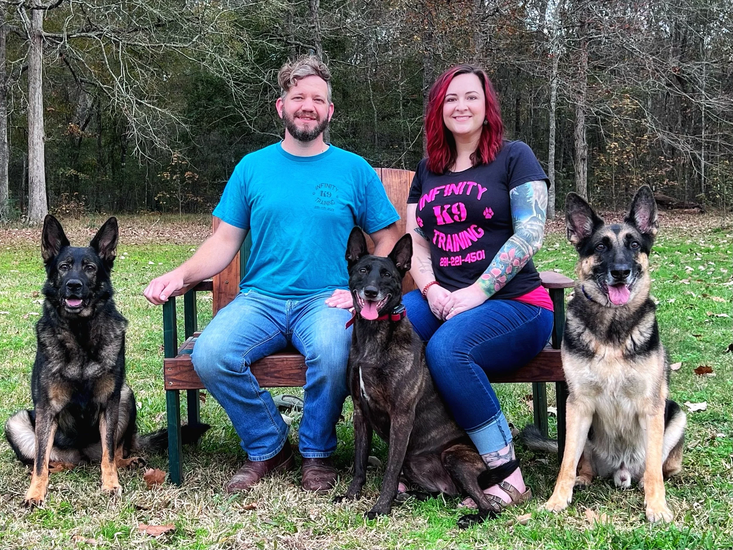 Tim, Ashlie - our dogs Zora, Nova, and Barrett