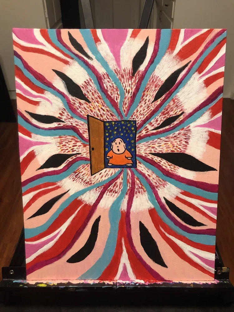 "Buddha & The Other Side Of The Door" Matte Paper Print
