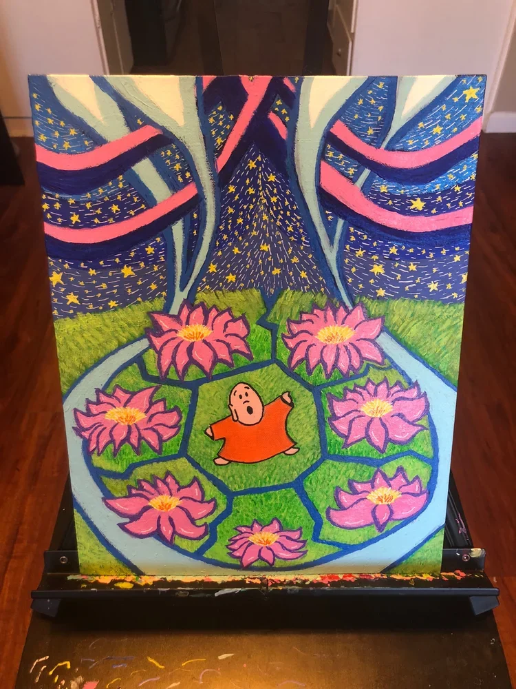 "Buddha & The 7 Lotus Flowers" (2020)