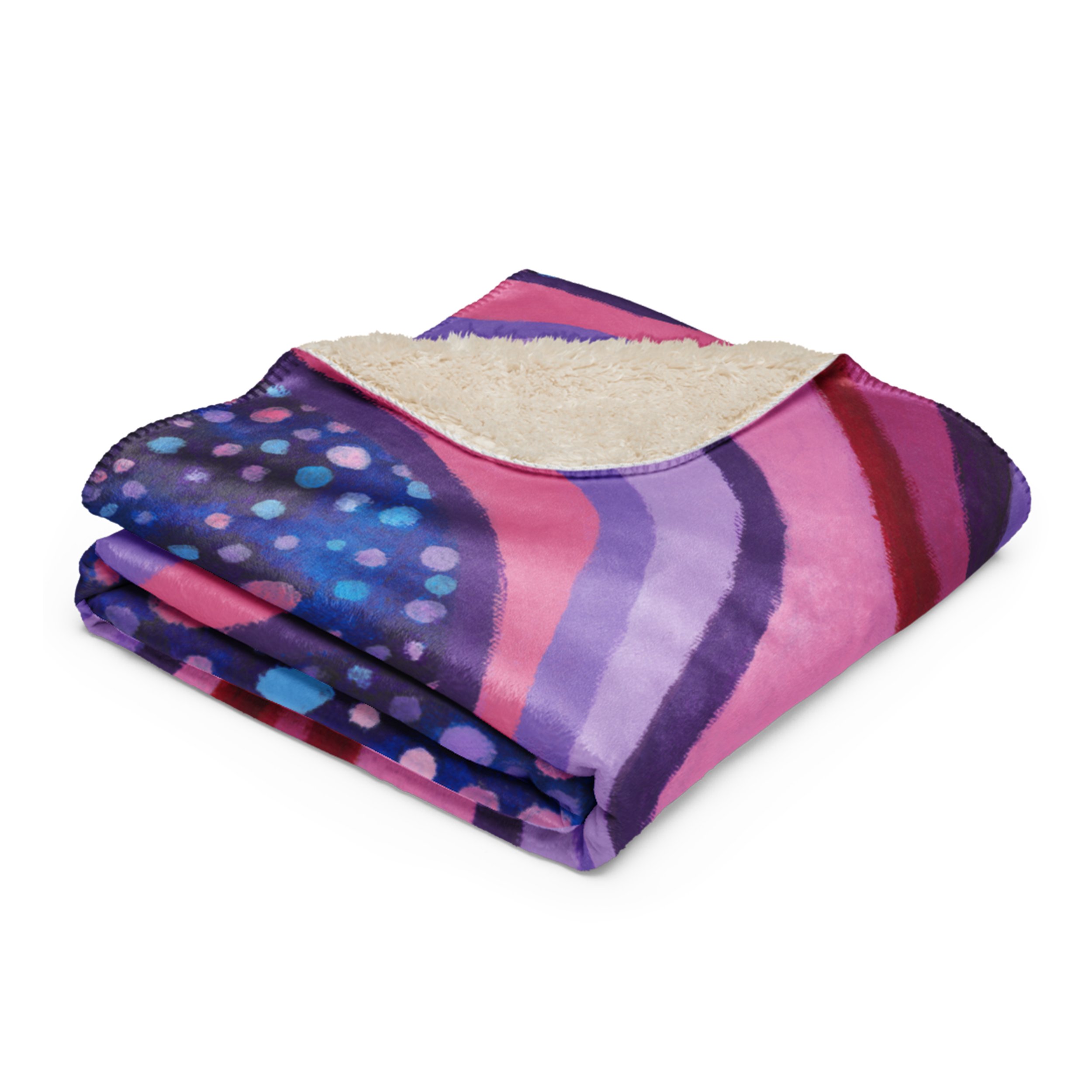 Good Nights Sleep Sherpa Blanket Folded.jpg