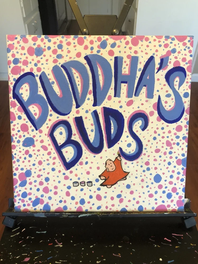 "Buddha & The Buddha's Buds Painting" (2020)