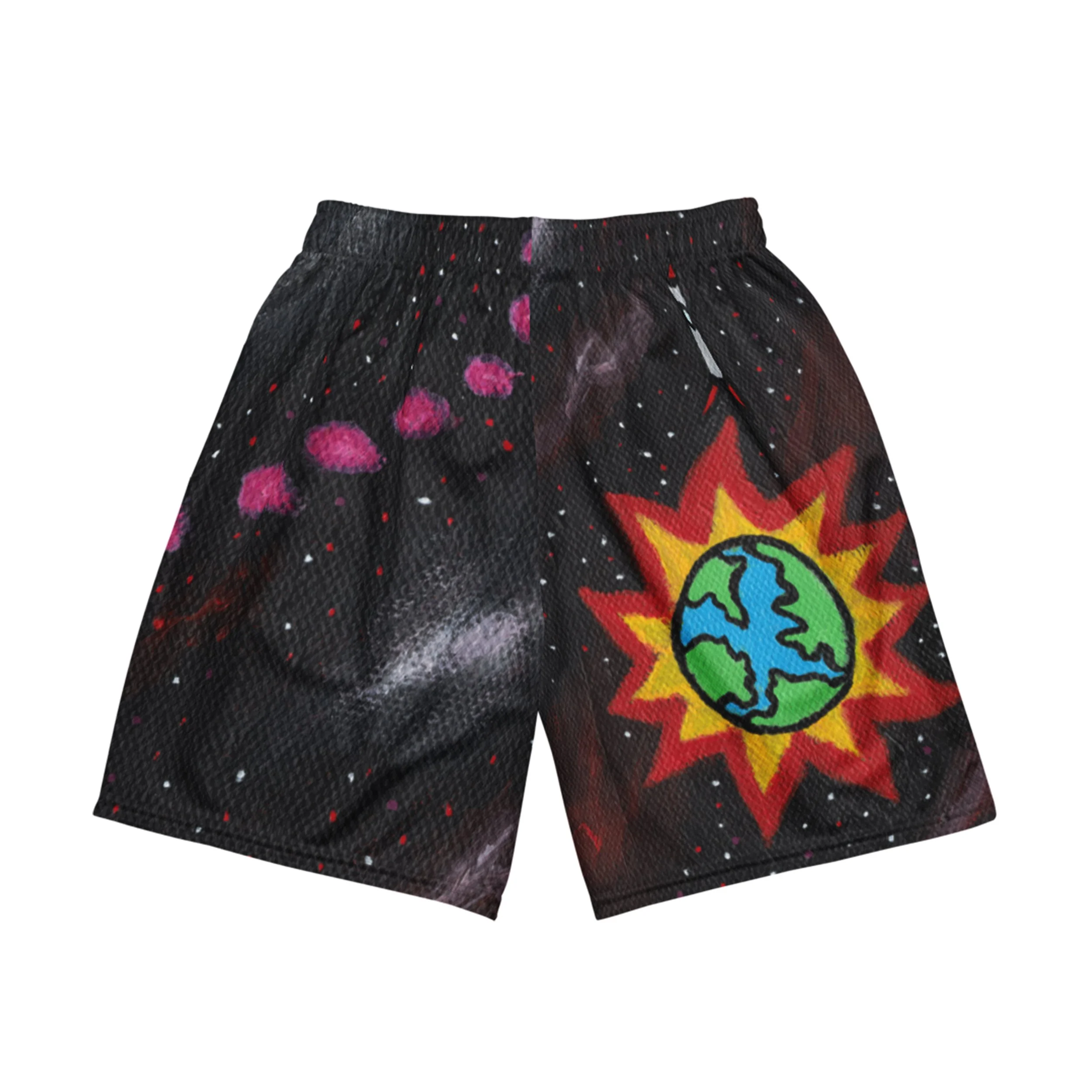 Dark Train Of Thought Mesh Shorts Back.jpg